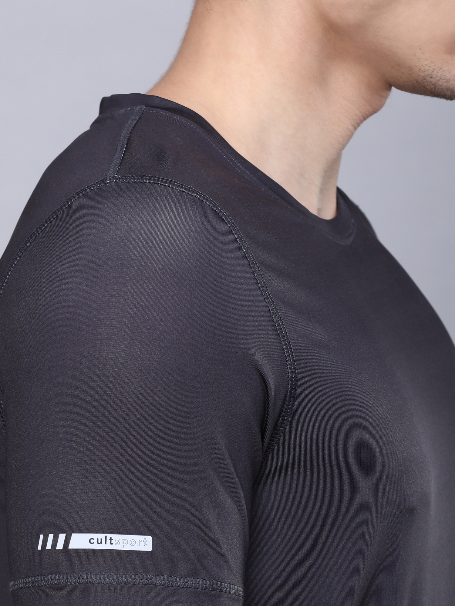 Men's Signature ‘I Am Cult’ Grey Running Tee