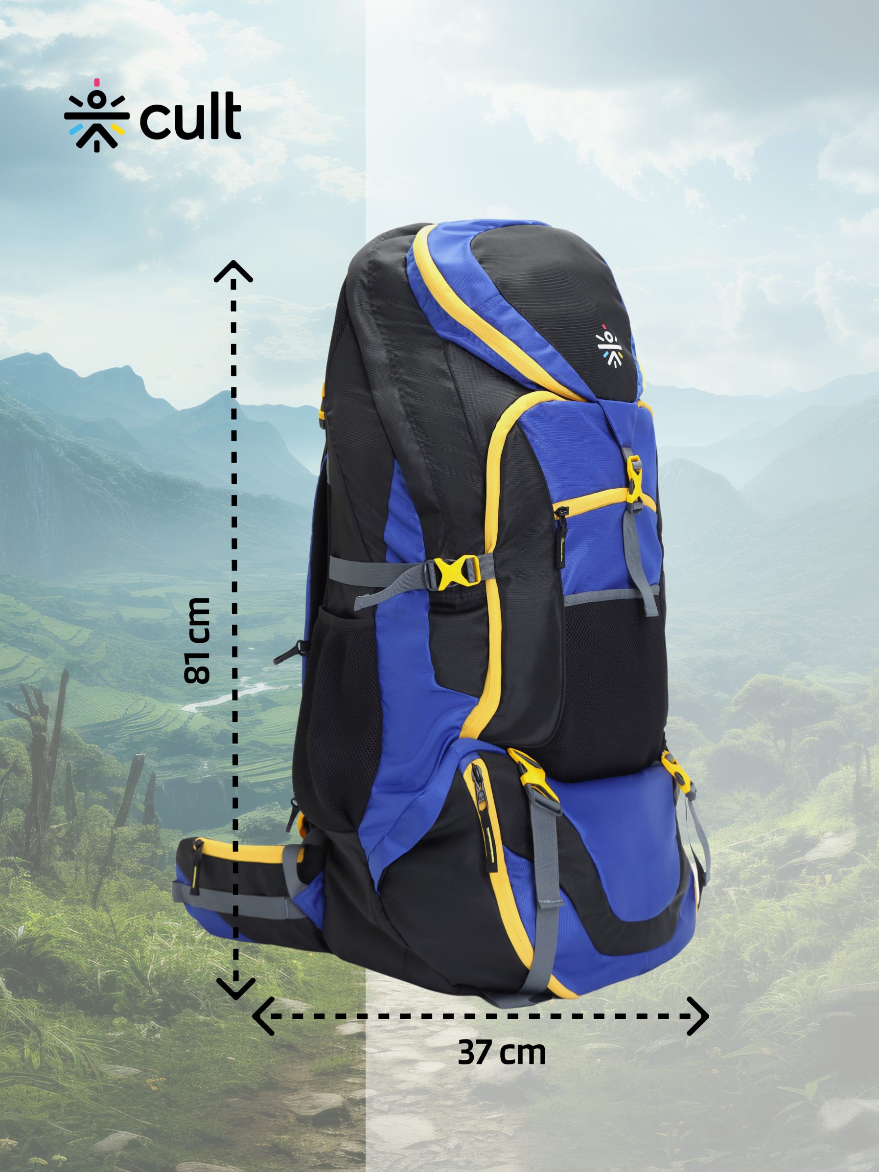 Travel Rucksack 95 L Blue