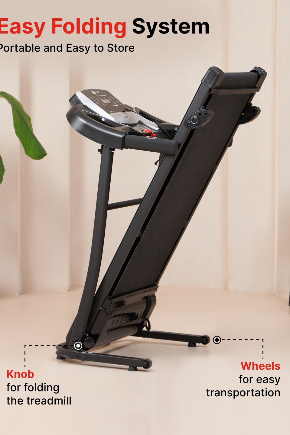 Cultrun S3.0 3HP Peak Treadmill | 3-level Manual-Incline | Max Weight-100kg | Max Speed-10kmph (with 6 months extended warranty)
