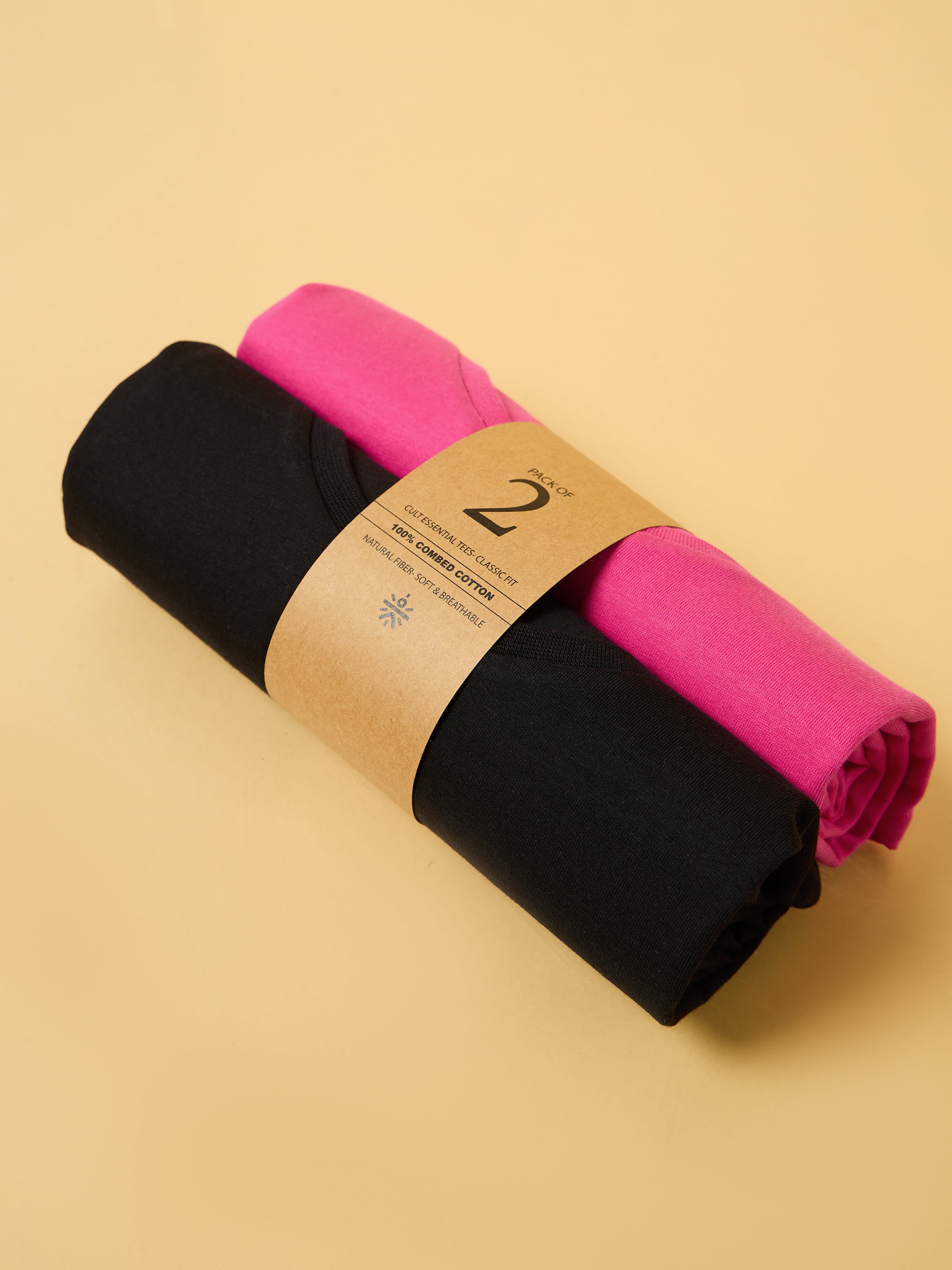 Cult Essential Cotton Pack of 2 T-shirts