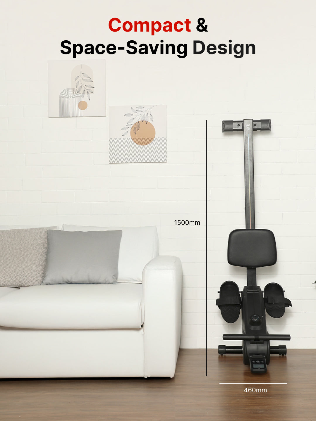 Cult SmartRowAeroGlide Magnetic Rower | 120Kg Max Weight | Quiet & Compact Home Use Rowing Machine (with 6 months extended warranty)