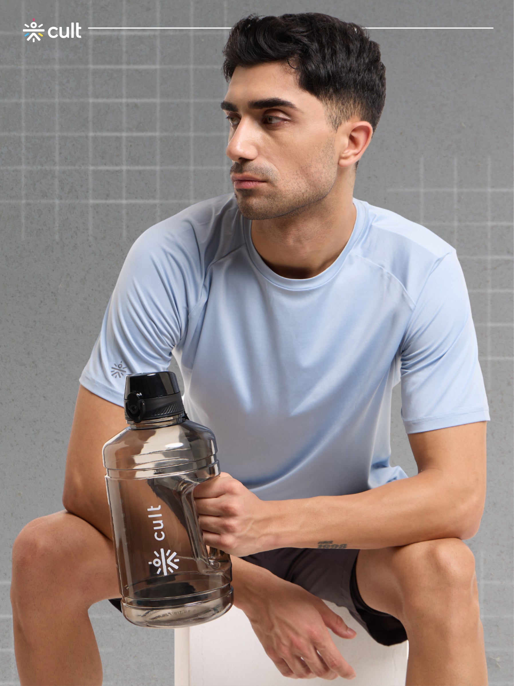 cult 2.2 Litre Water Bottle Gym Gallon Water Bottle Gym Bottles For Men & Women Big Water Bottle Sports Water Bottle Plastic Water Bottle Black