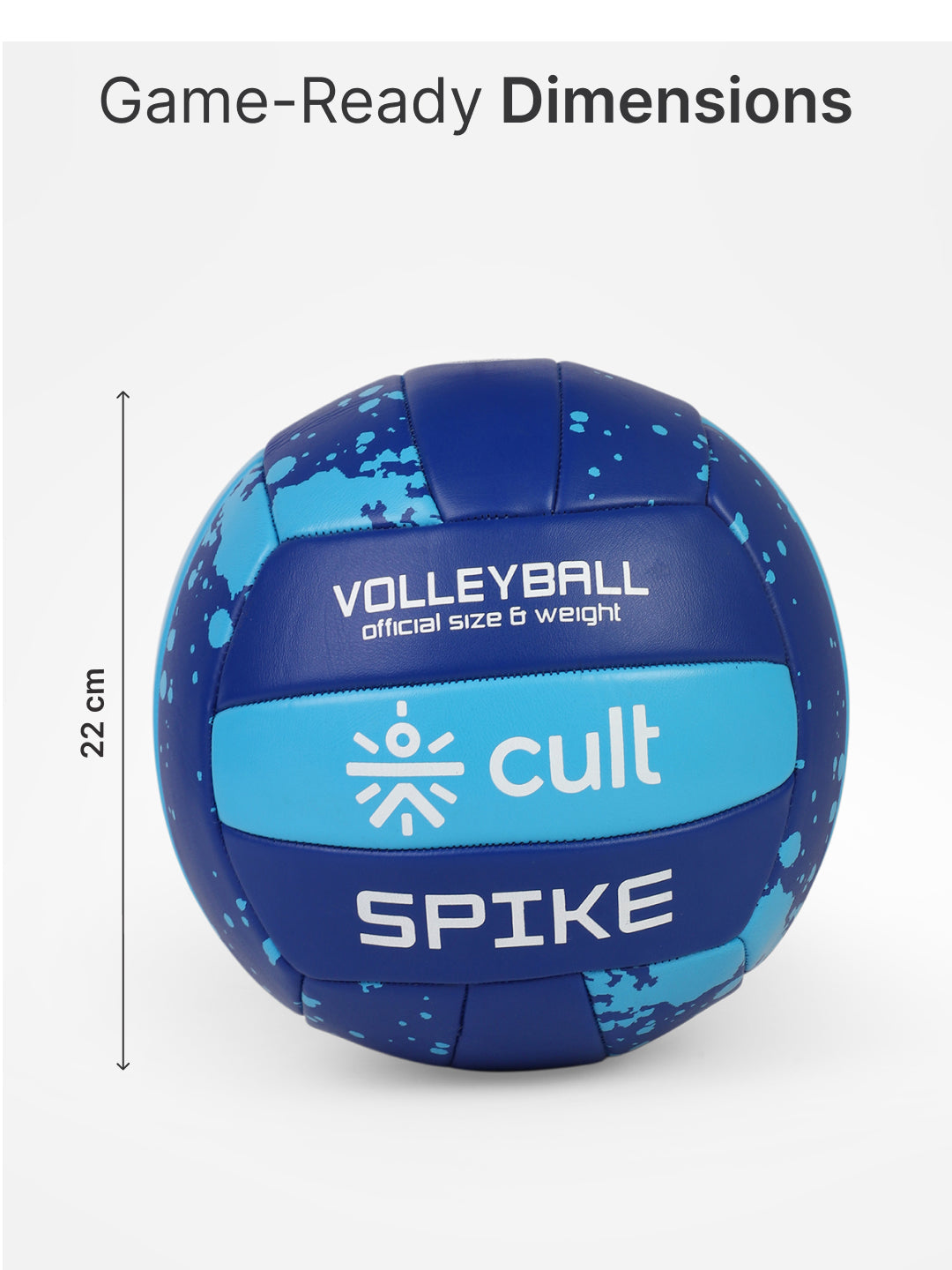 Cult Volleyball Combo – Spike Blue + Ball Pump