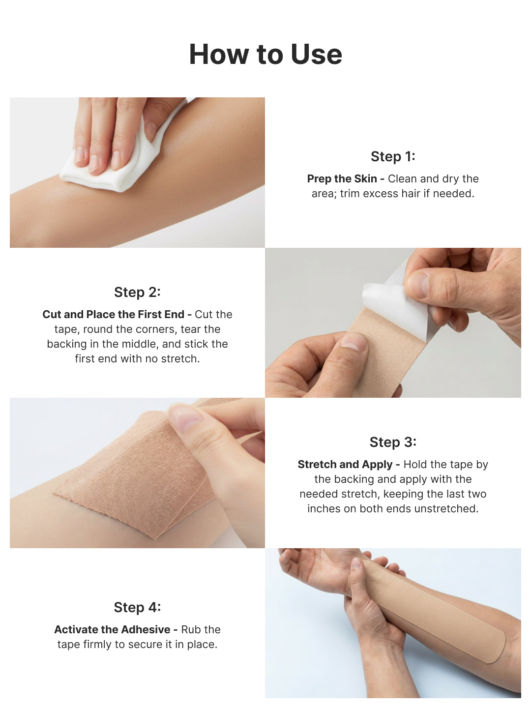 cult Kinesiology Tape Beige - Muscle Support & Injury Recovery