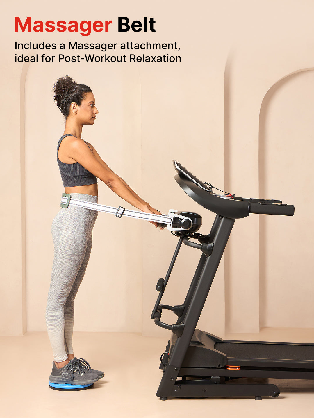 Cultrun M4 4HP Peak Treadmill | 15-level Auto-Incline & Massager | Max Weight-120kg | Max Speed-14.8kmph (with 6 Months Extended Warranty)