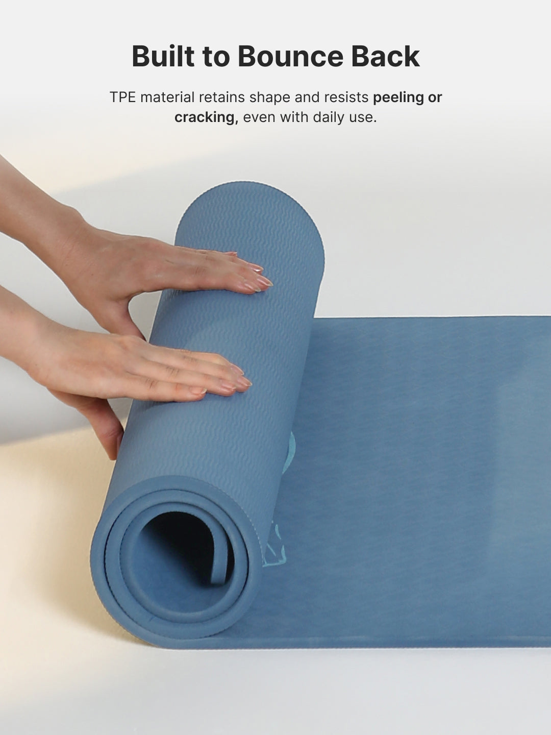 CULT TPE Yoga Mat 10mm Extra Thick with Carry Strap and Bag Non-Toxic, Latex-Free, Anti-Slip, Tear-Resistant & Lightweight Superior Cushioning for Joint Support, Meditation & Home Workouts- Teal