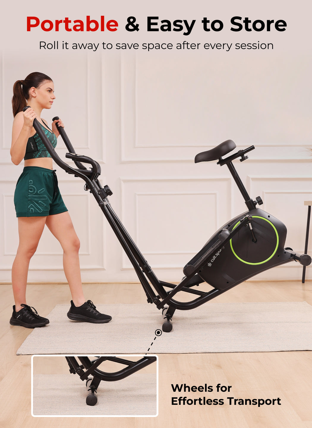 Smartcross Bern Elliptical Cross Trainer | 2kg Flywheel | Max Weight-120kg | 8 Level Magnetic Resistance (with 6 months extended warranty)