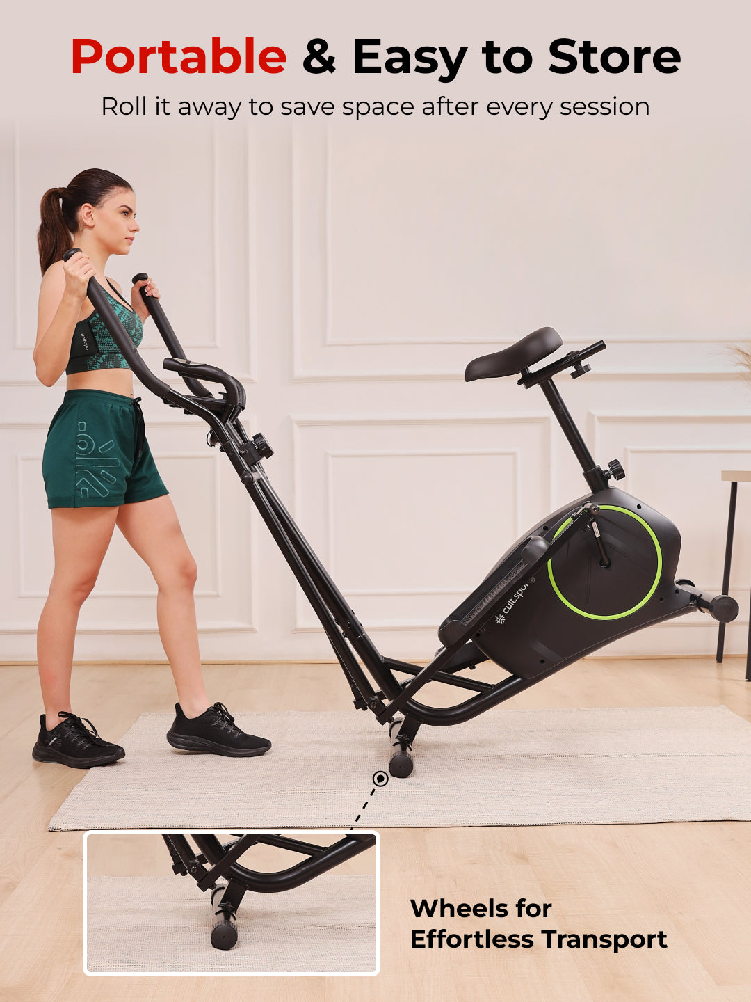 Smartcross Bern Elliptical Cross Trainer | 2kg Flywheel | Max Weight-120kg | 8 Level Magnetic Resistance (with 6 months extended warranty)