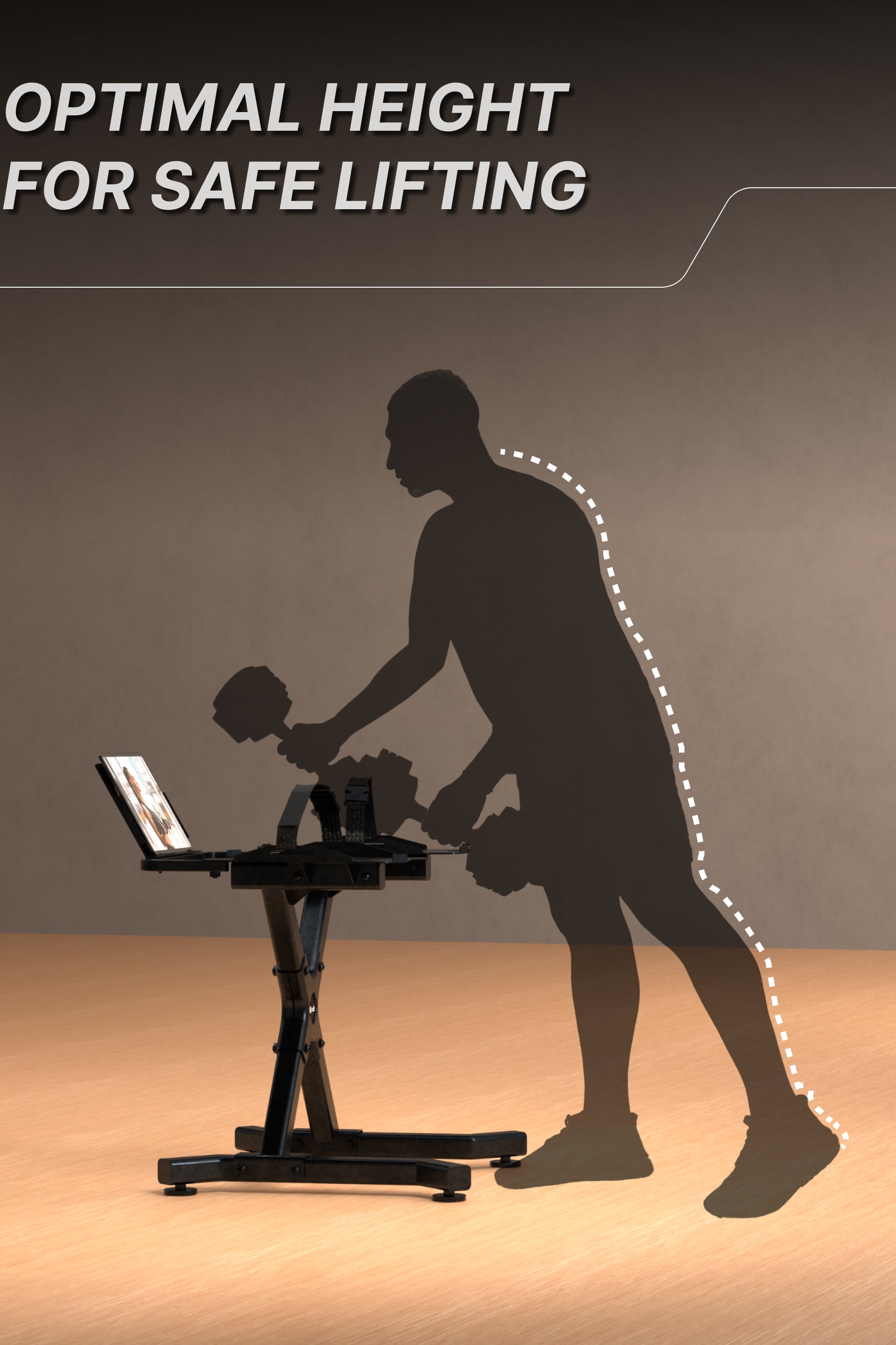 Cult Dumbbell Stand | 100 KG Weight Capacity | With Wheels & Tablet Holder | Protected Edges | Compact Home Gym Storage (6 Months extended Warranty only on Cultstore.com)