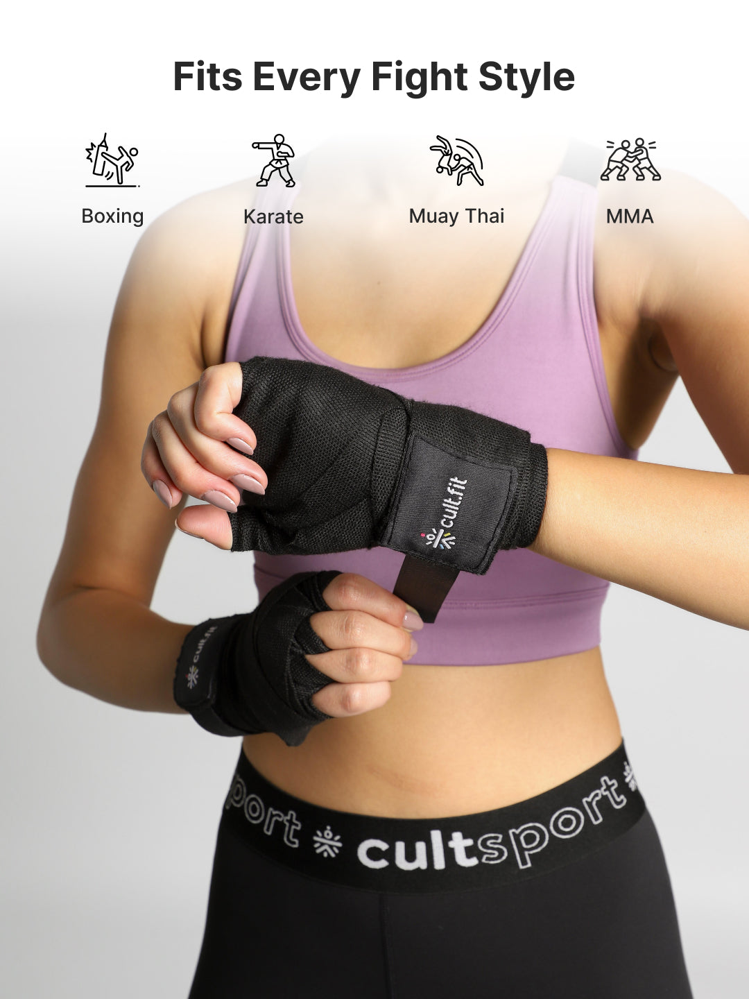 Boxing Hand wrap Black
