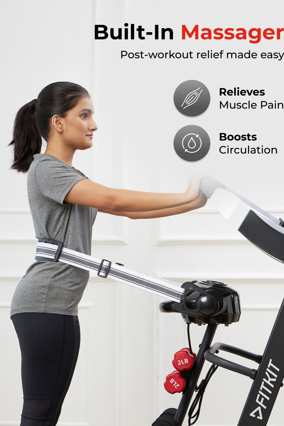 FT200M 4.5 HP Peak BLDC Treadmill | 15-level Auto-Incline & Massager | Max Weight-110kg | Max Speed-16kmph (with 6 Months extended warranty)