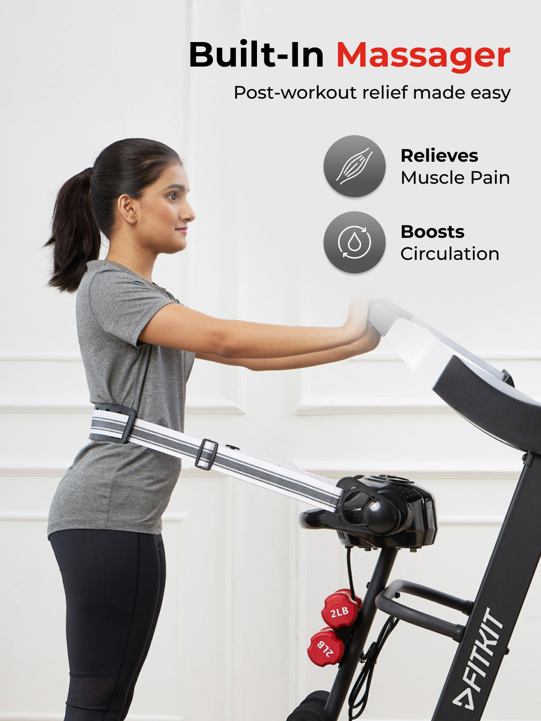 FT200M 4.5 HP Peak BLDC Treadmill | 15-level Auto-Incline & Massager | Max Weight-110kg | Max Speed-16kmph (with 6 Months extended warranty)