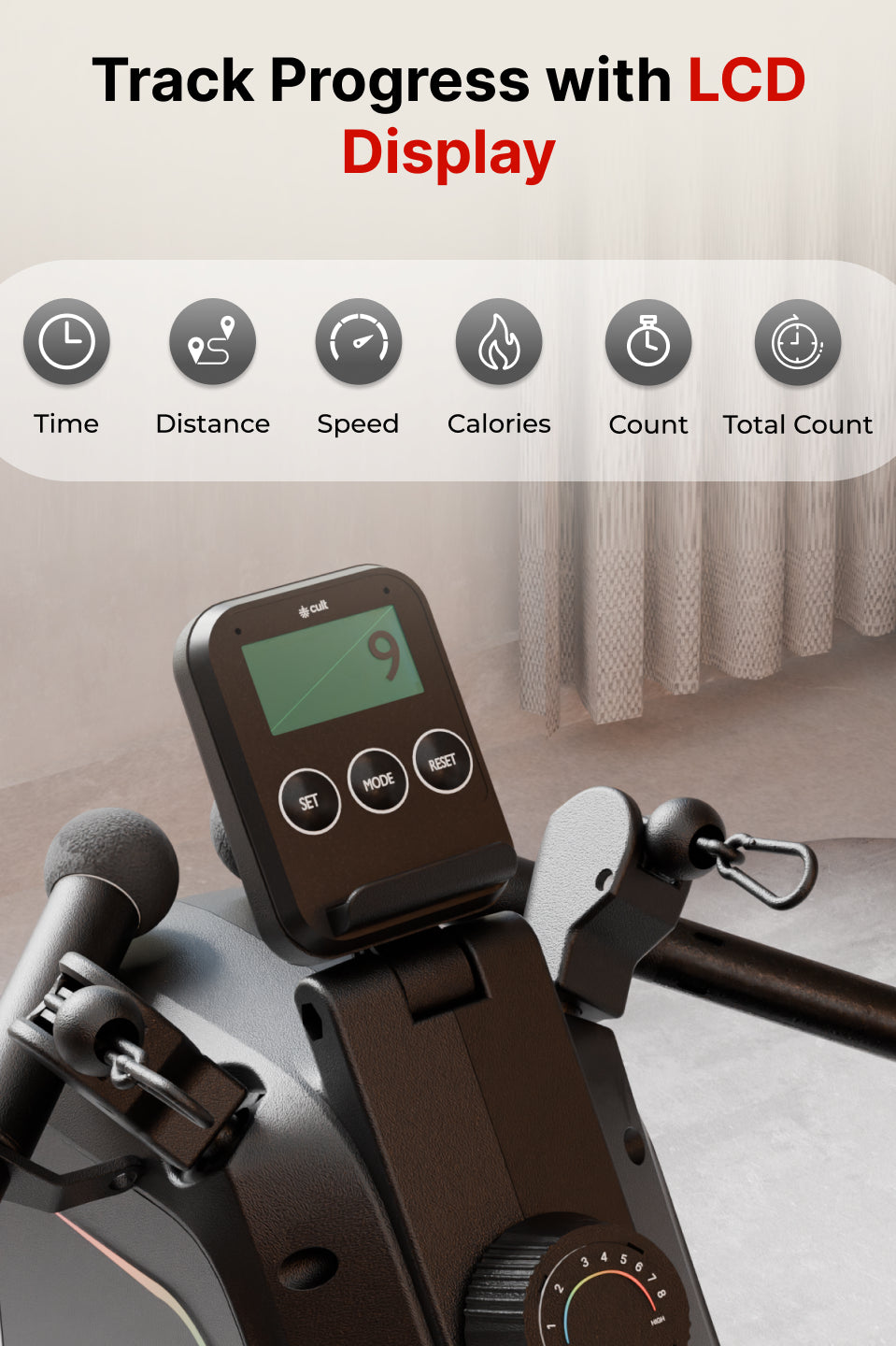 Cult SmartRowDualGlide Full-Motion Magnetic Rower | 120Kg Max Weight | Quiet Home Use Rowing Machine (with 6 months extended warranty)