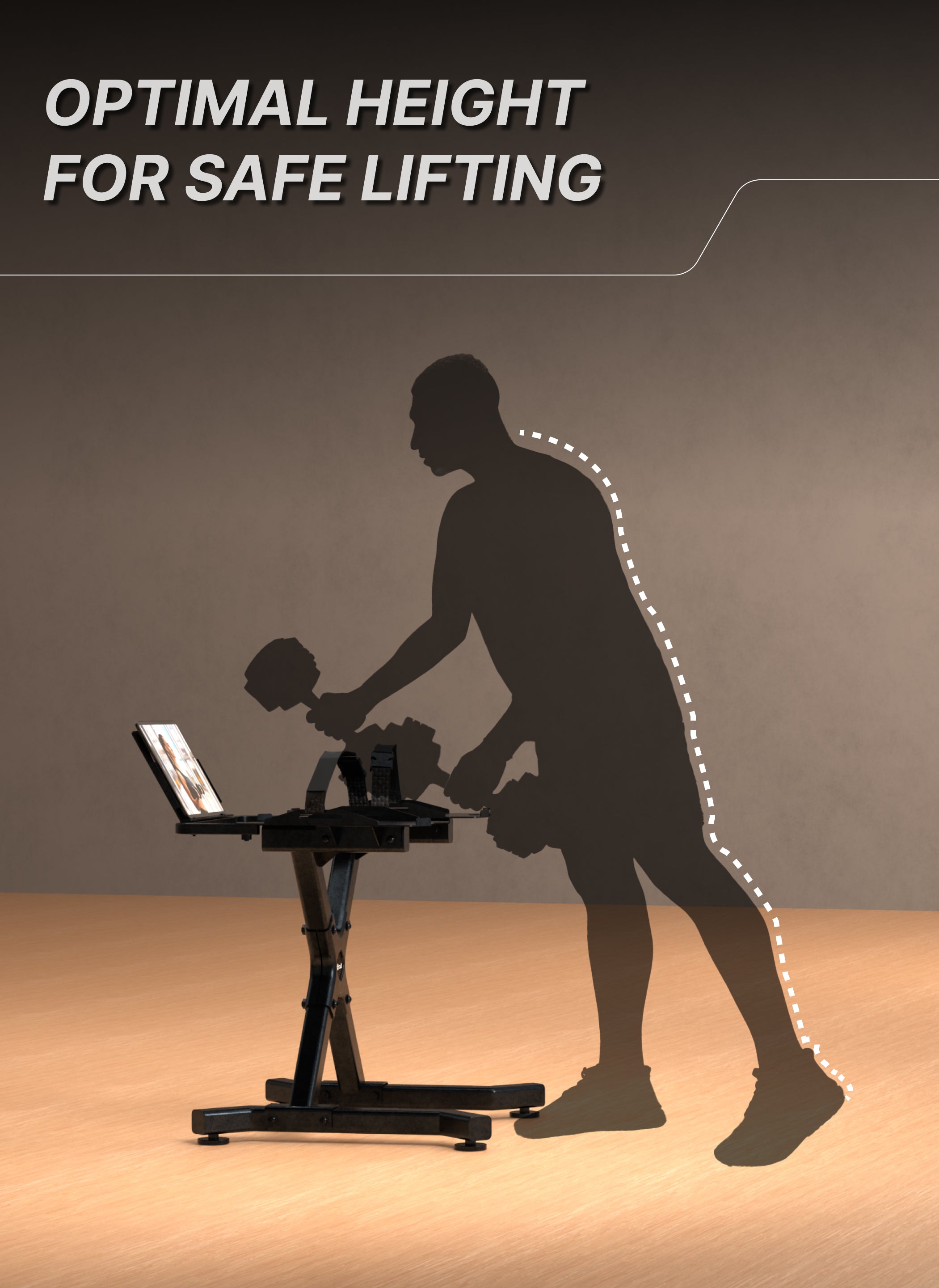 Cult Dumbbell Stand | 100 KG Weight Capacity | With Wheels & Tablet Holder | Protected Edges | Compact Home Gym Storage (6 Months extended Warranty only on Cultstore.com)