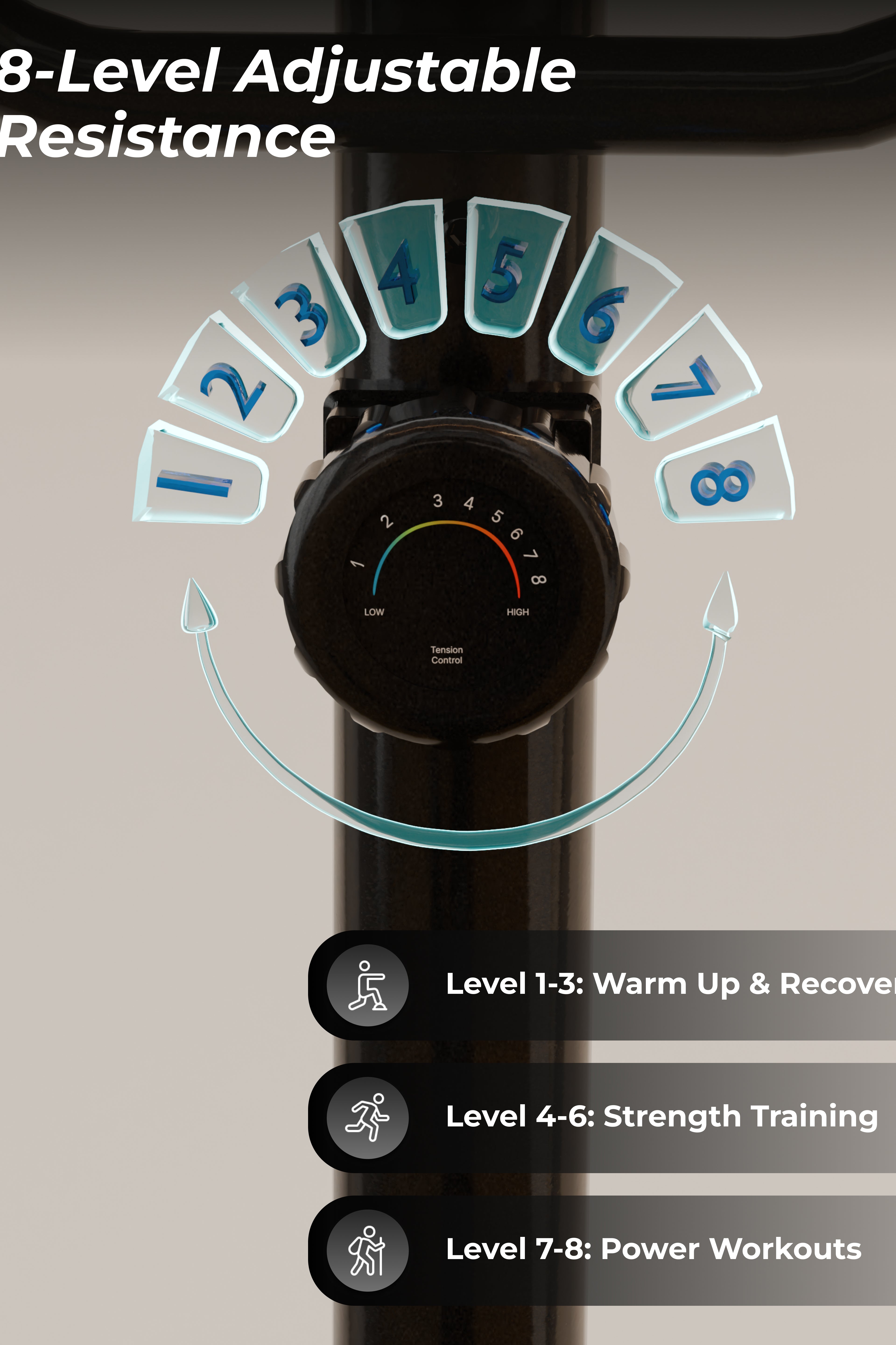 Cult SmartCrossPrime Magnetic Elliptical Trainer | 6Kg Flywheel | Max Weight: 140Kg | Home Use Cross Trainer - Black