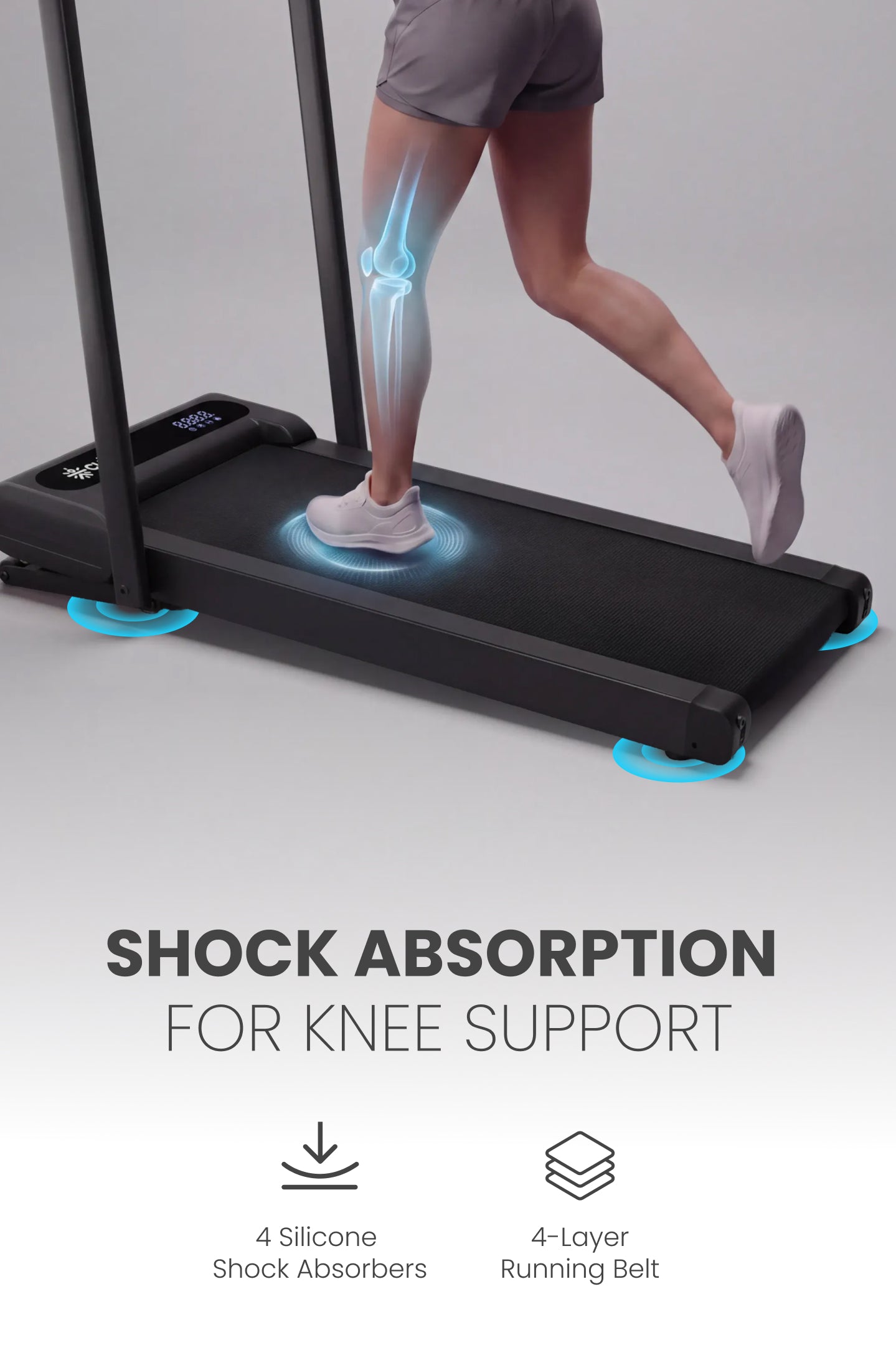 Cult Elevate Walking Pad with 5 HP BLDC Motor, 12 km/hr Speed, Auto Incline up to 15 Levels, 130 kg User Weight Capacity, LED Display, Tablet Holder & Wheels
