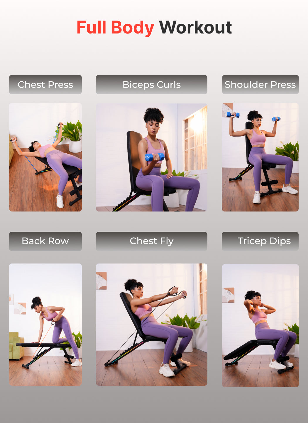 Cult Strivo Foldable Adjustable Workout Bench | 350Kg Max Weight | 8-Level Incline & Decline | High-Density Cushioning & Heavy-Duty Steel Frame Home Use Bench