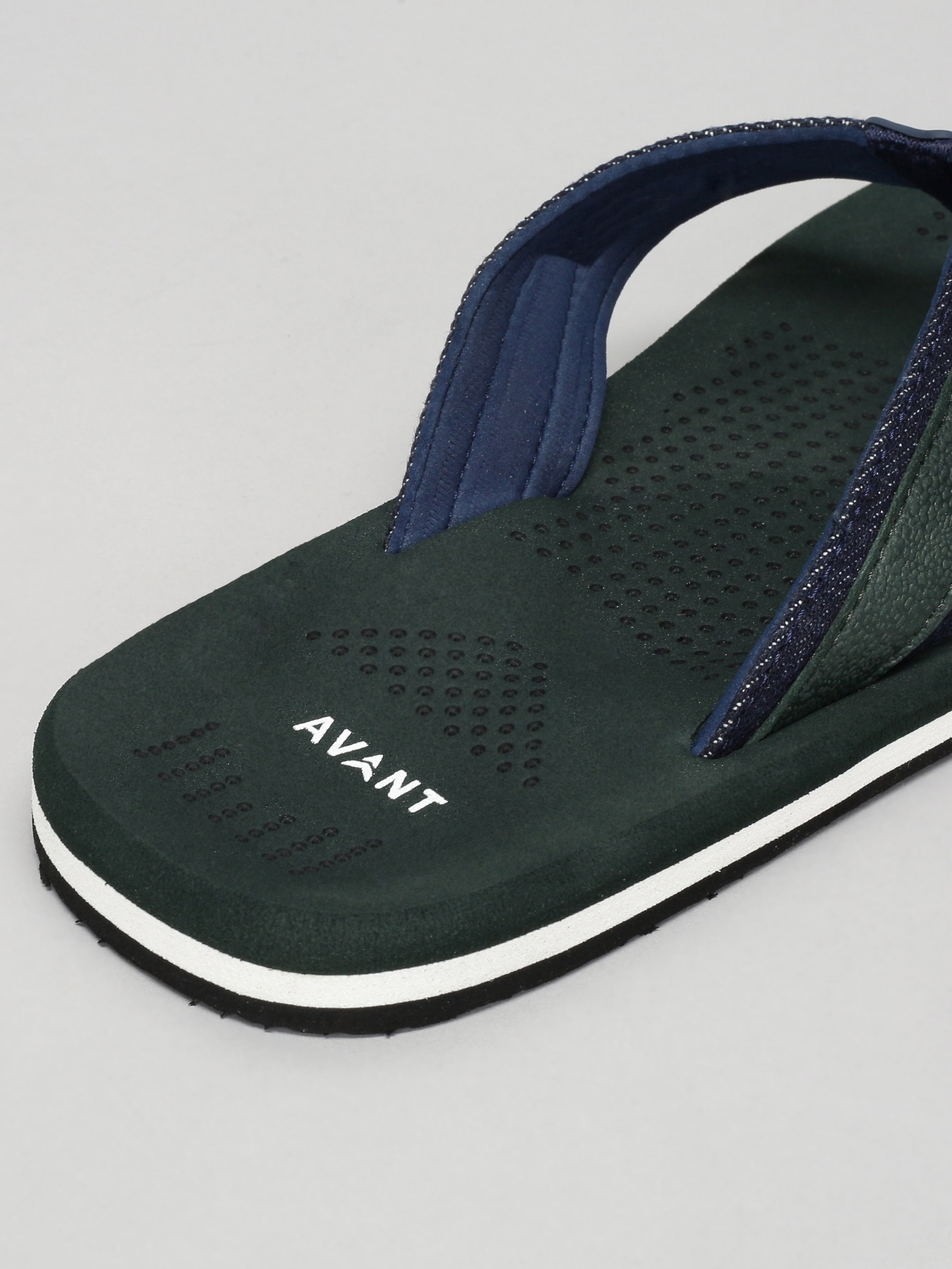 Avant Men's Brook Flip Flops - Green/Navy