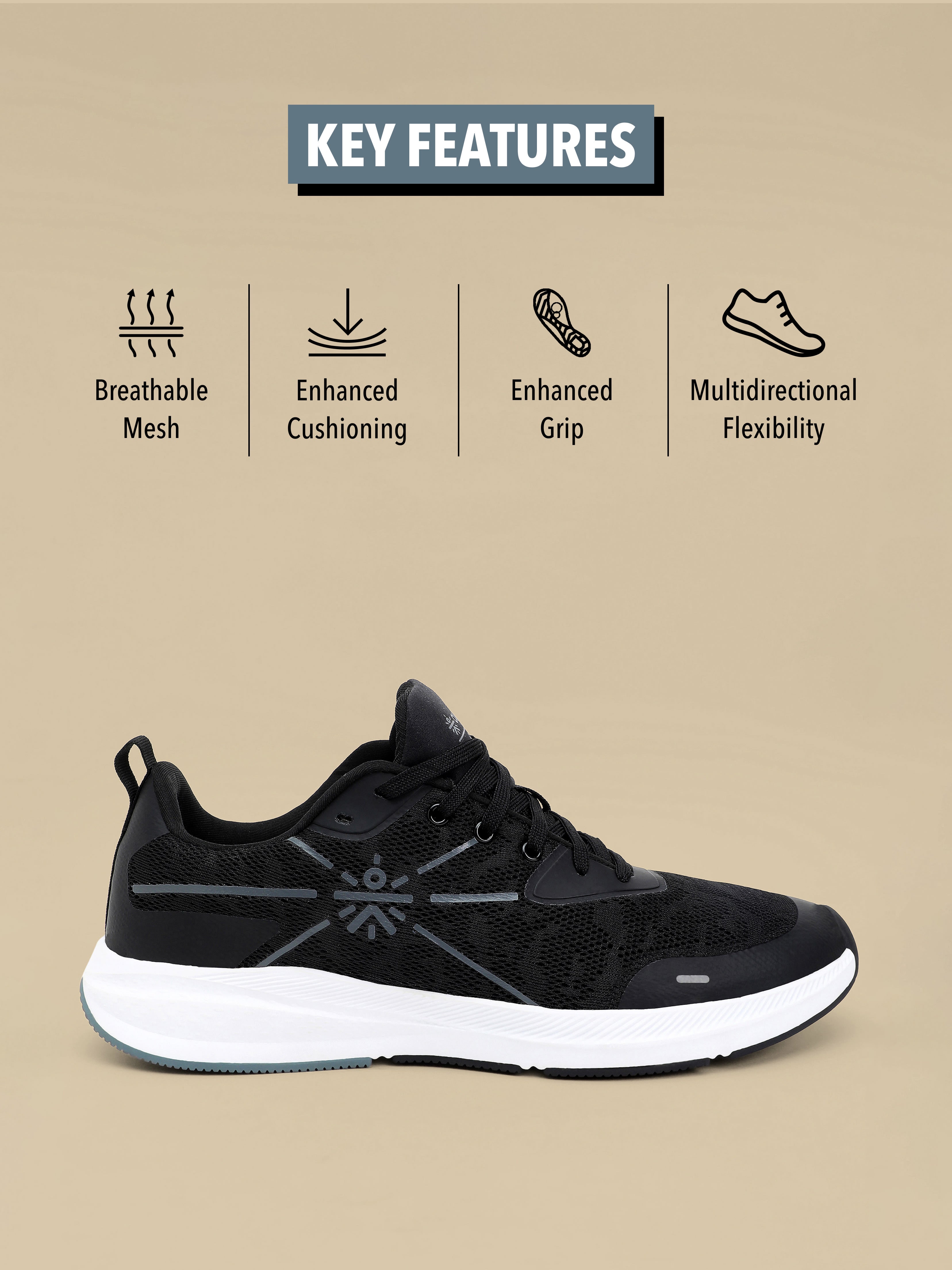 cult Flomo Men Running Shoes - Black