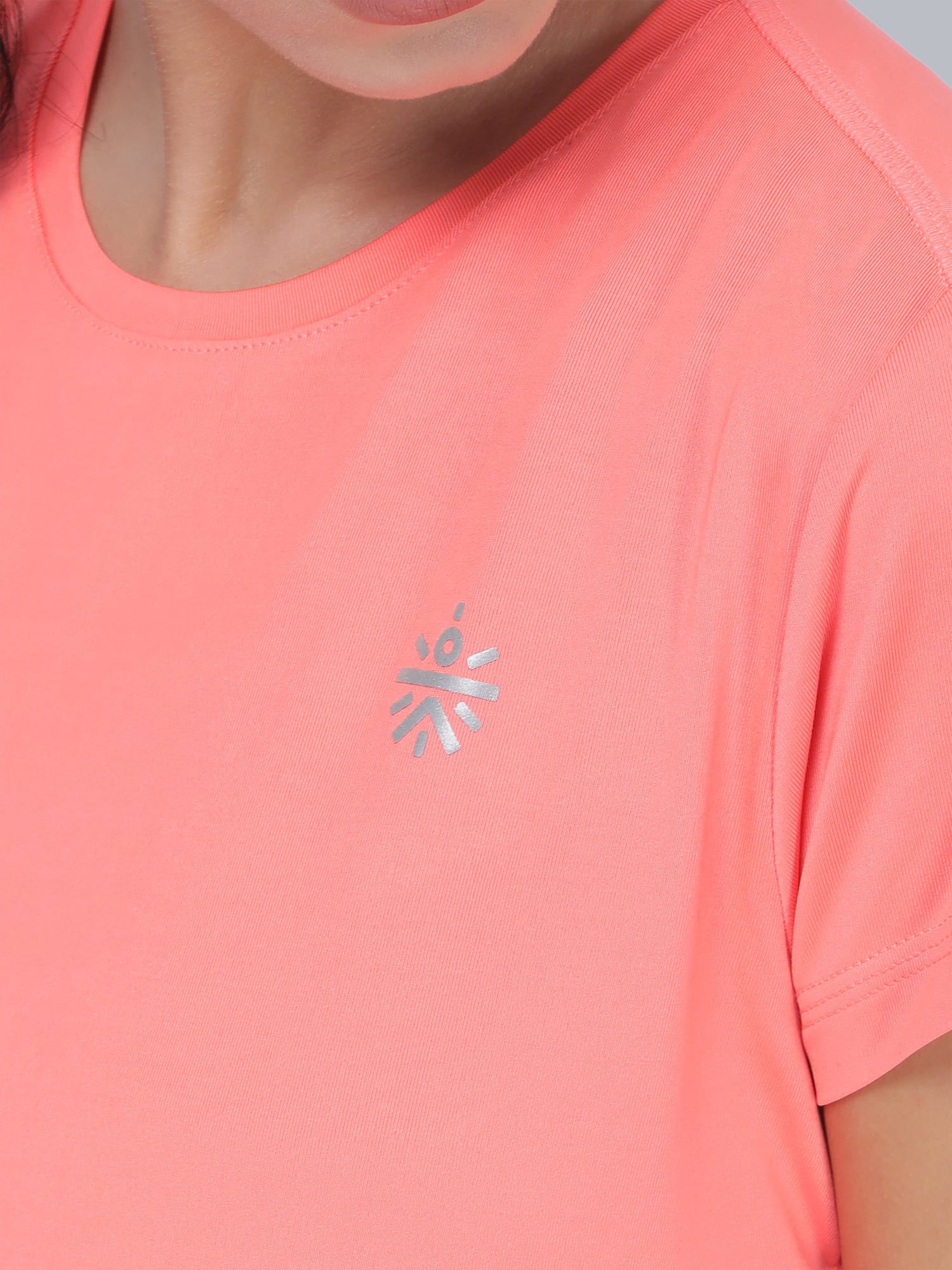 Vital Push Peach Training Slim Tee