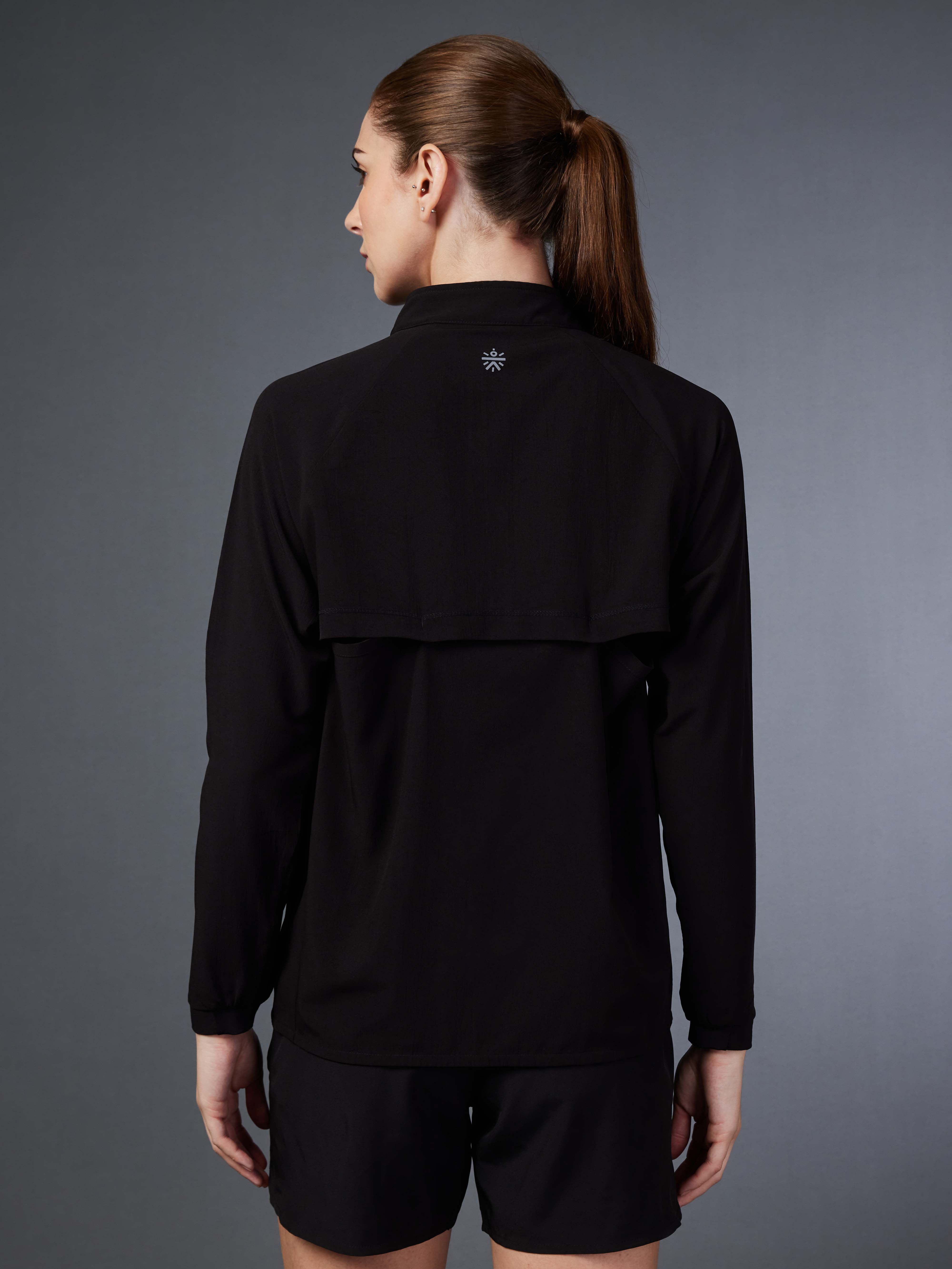 Women's Black Running Essential Jacket