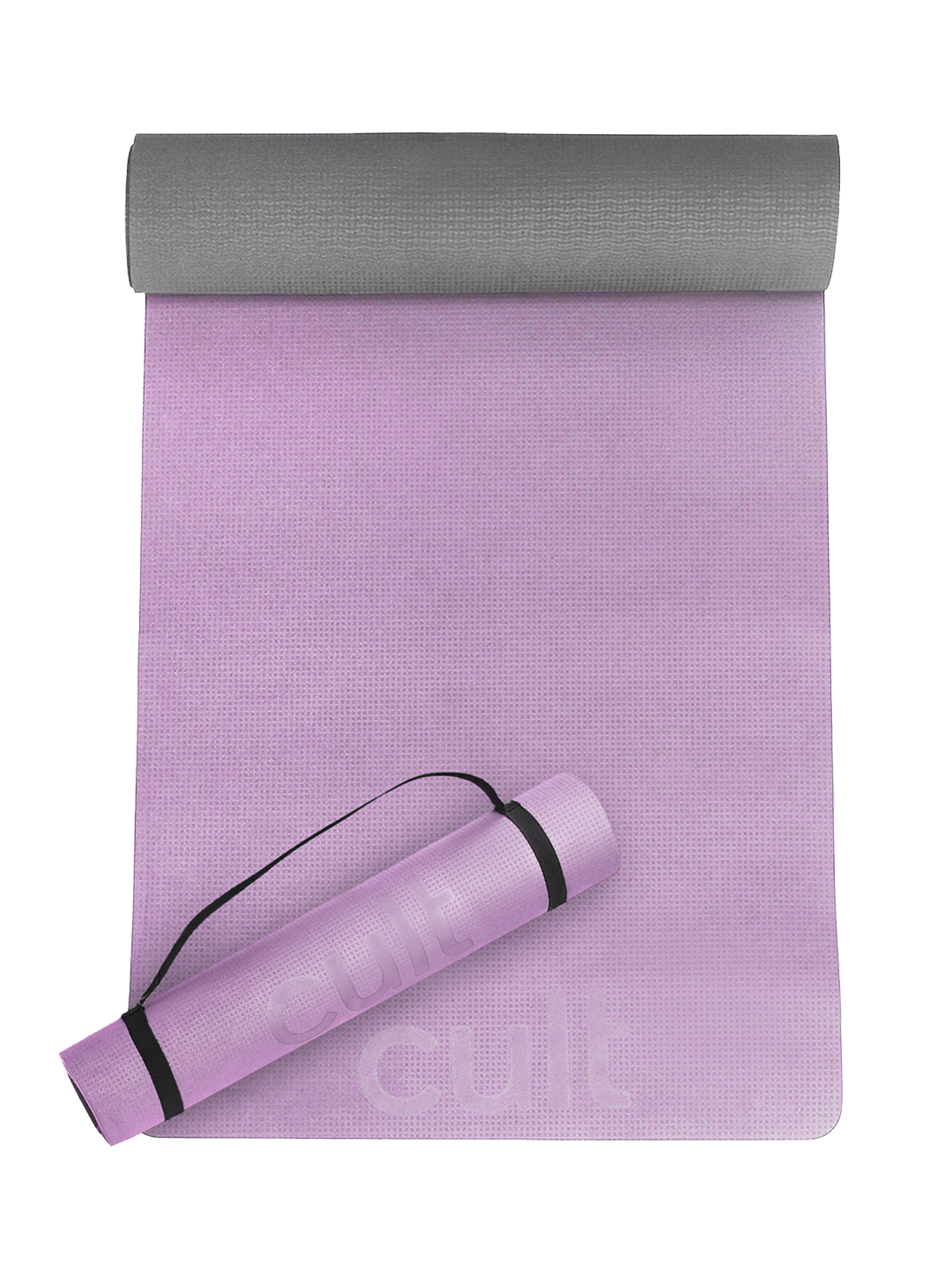 CULT EVA Yoga Mat 6mm with Carry Strap Dual Color Lavender, Anti-Slip, Lightweight & Durable Exercise Mat for Yoga, Pilates, Meditation, Gym & Home Workouts