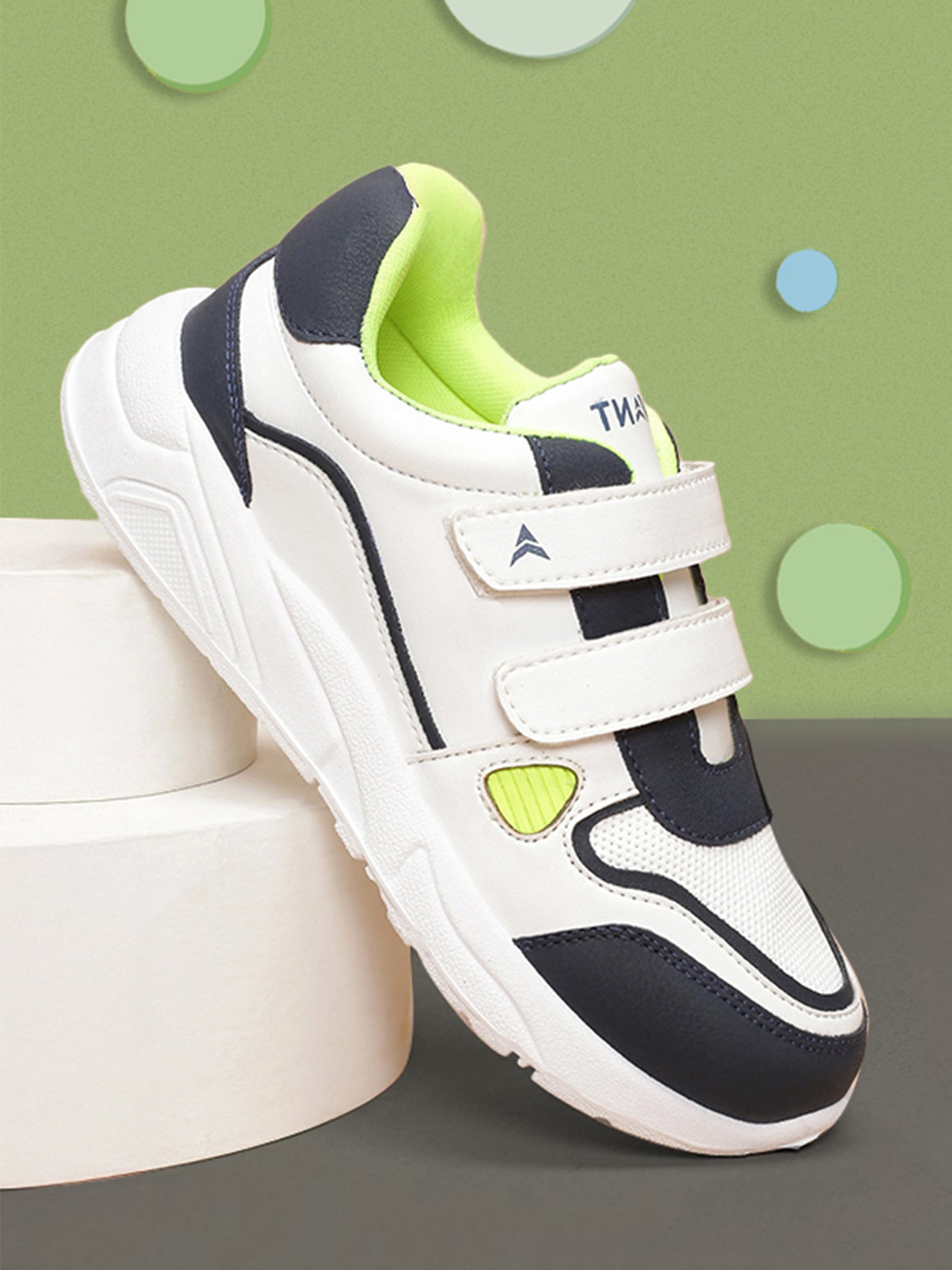 Avant Kids TurboTots Sneaker - White/Navy Blue