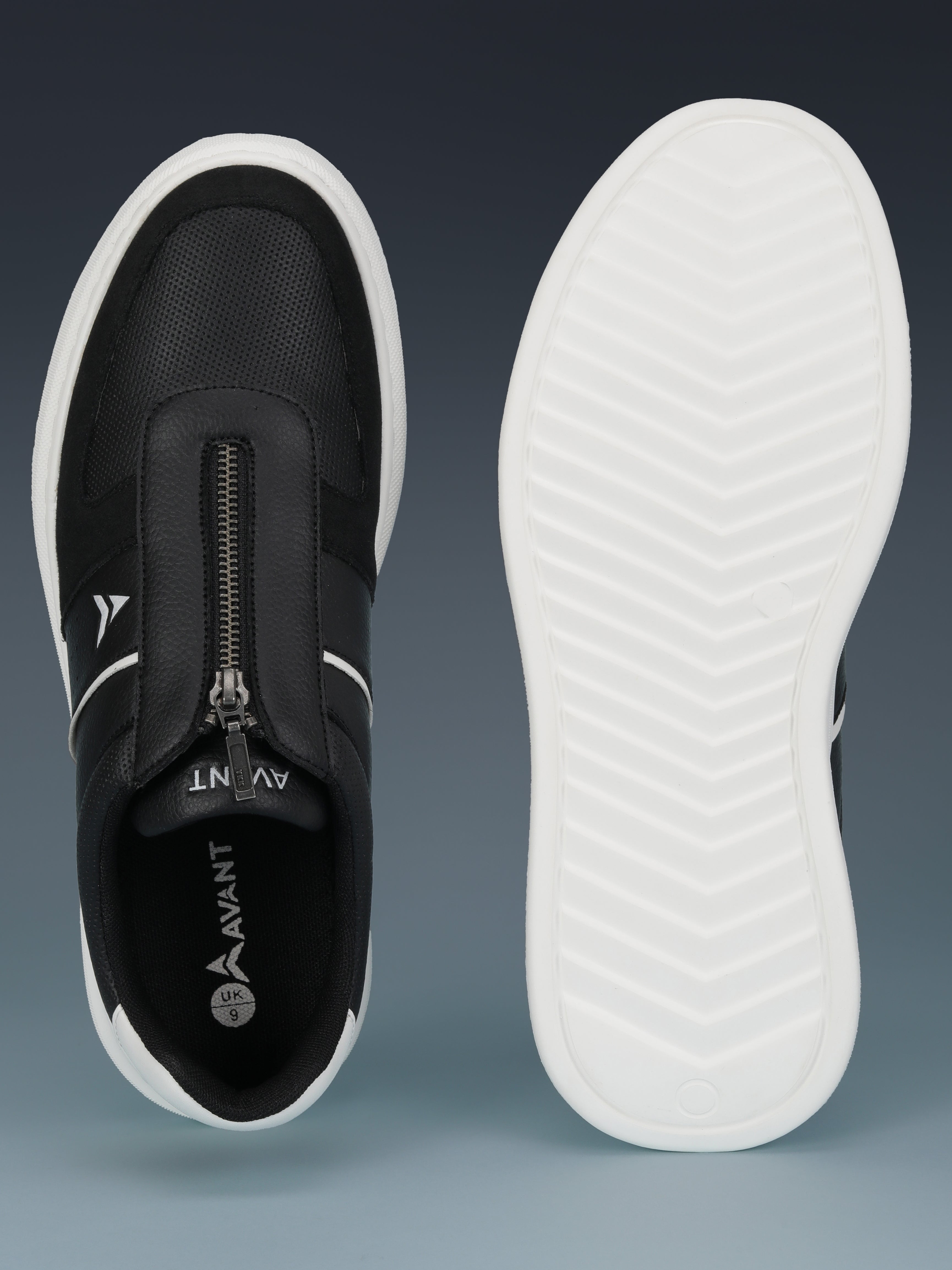 Avant Men's ZipWalk Casual Shoes - Black