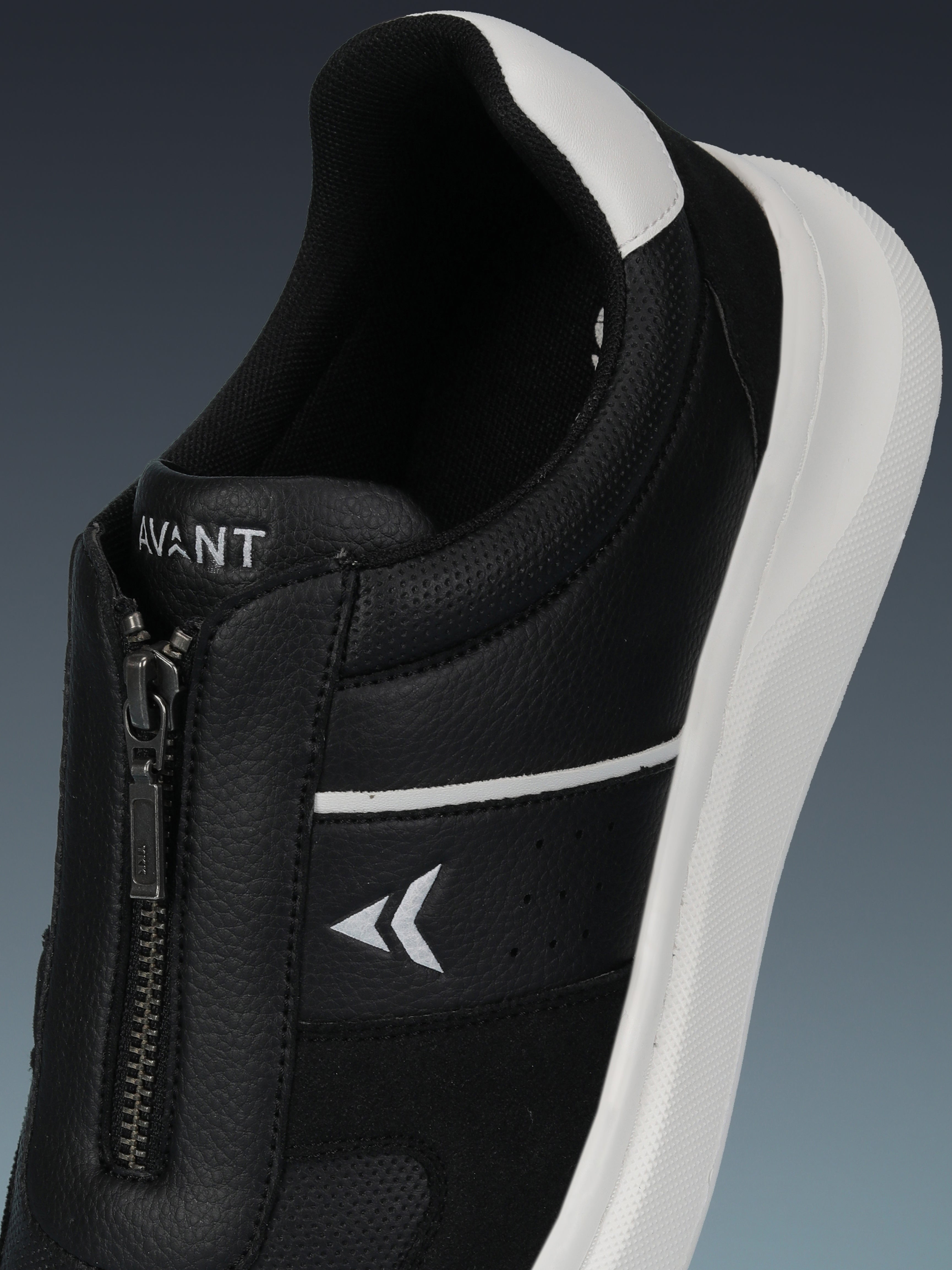 Avant Men's ZipWalk Casual Shoes - Black