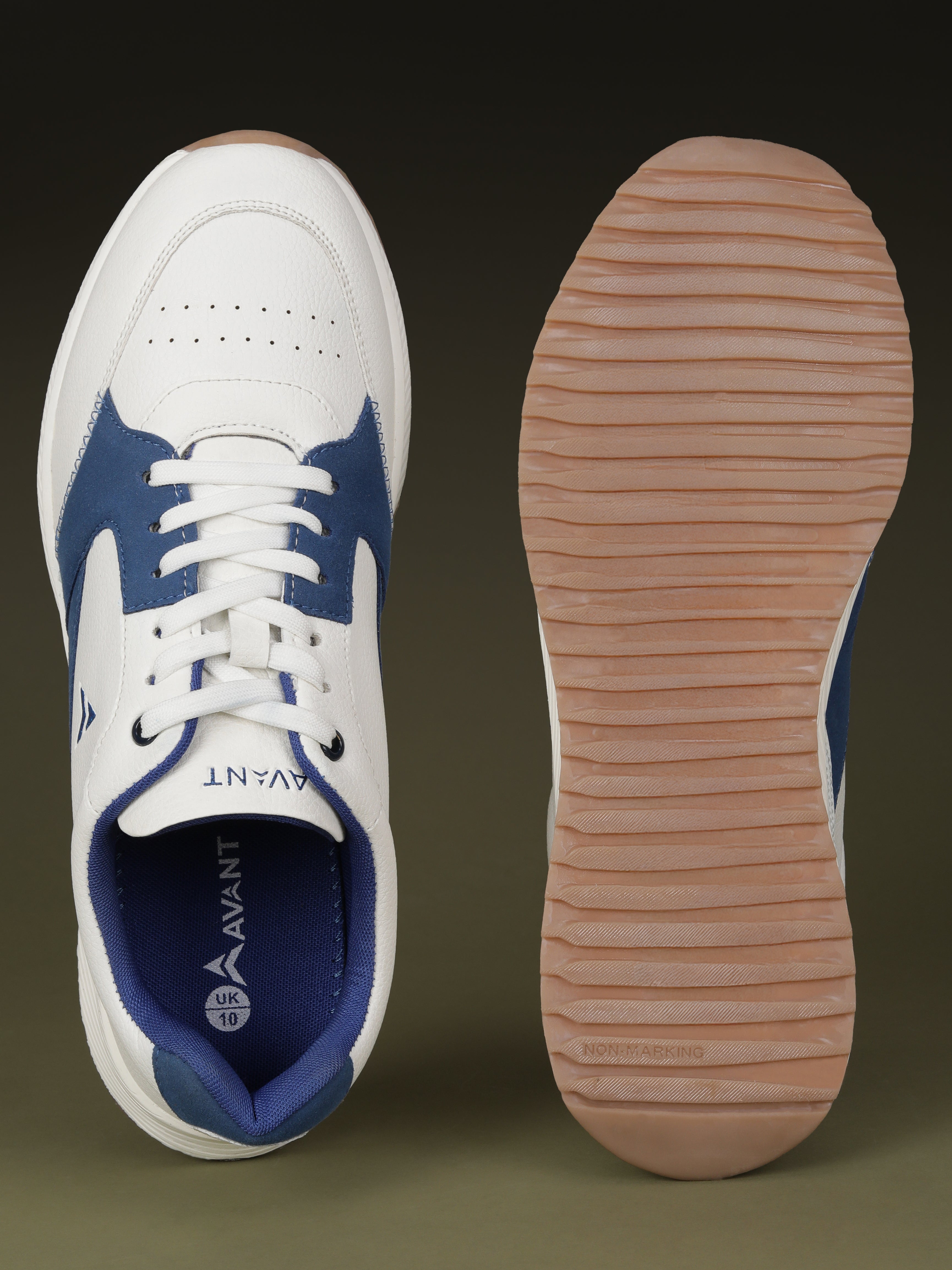 Avant Men's MotionCore Running Shoes - White/Royal Blue