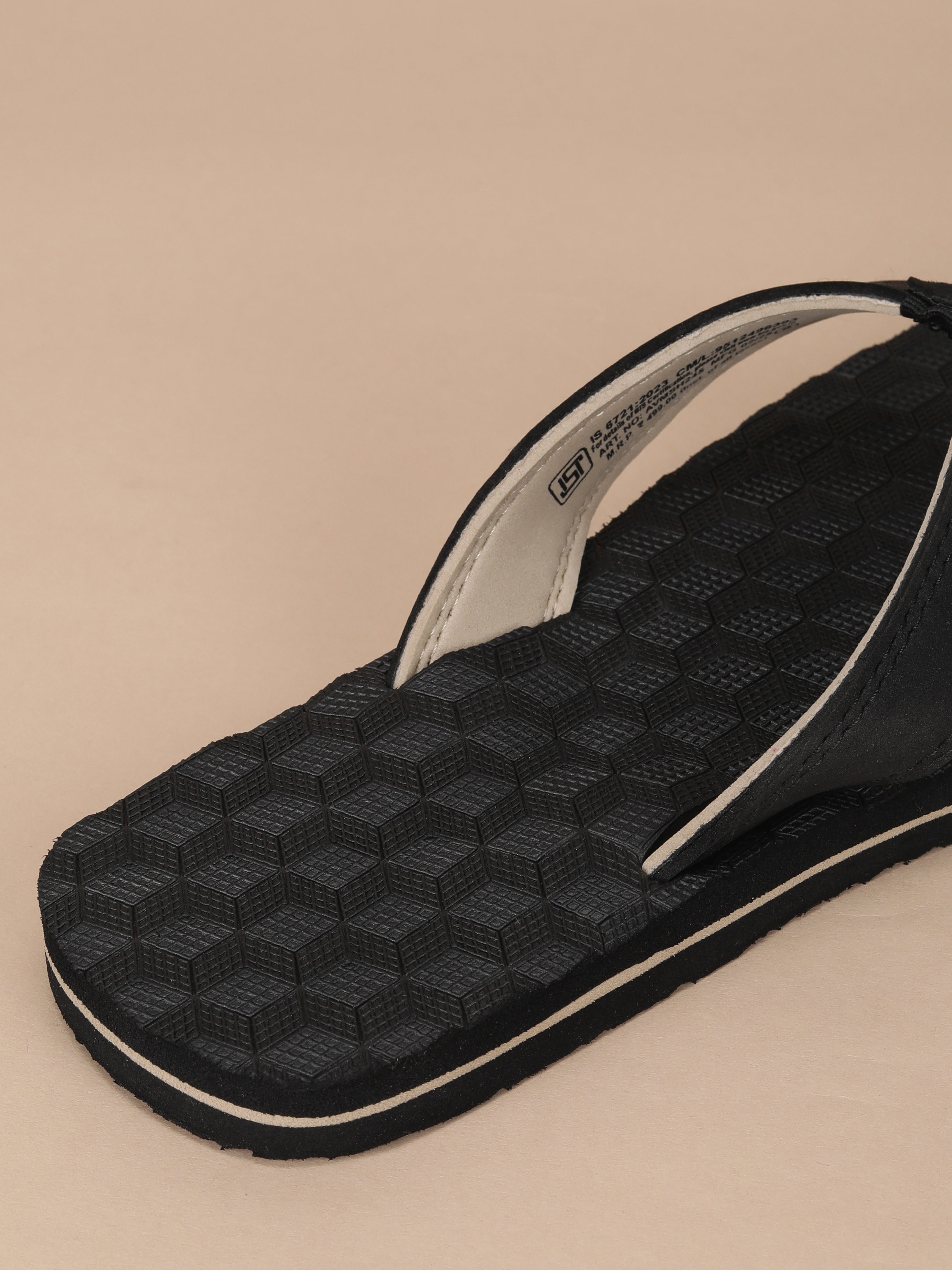 Avant Men's Cube Flip Flops - Black