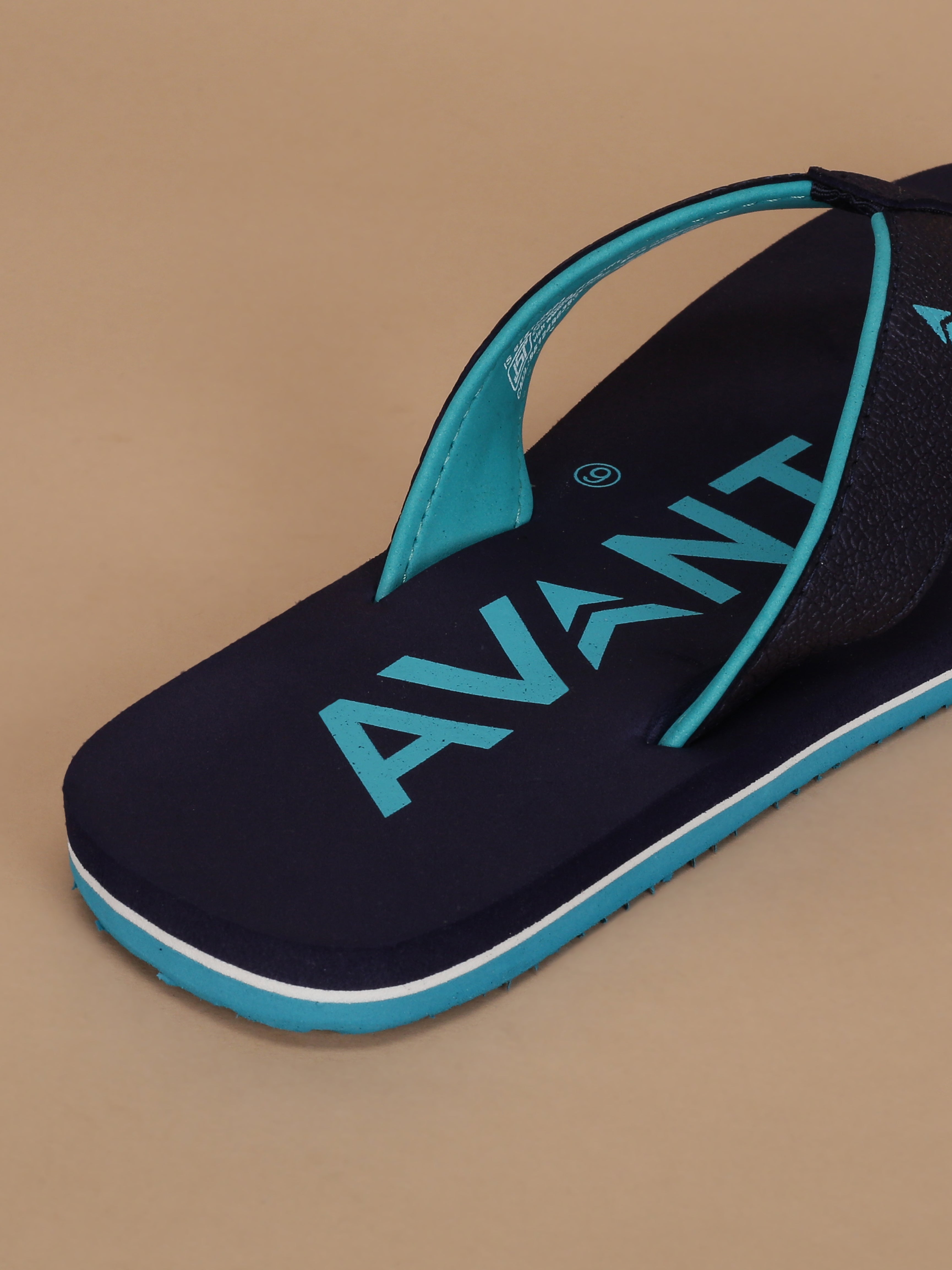 Avant Men's Aqua Flip Flops - Navy