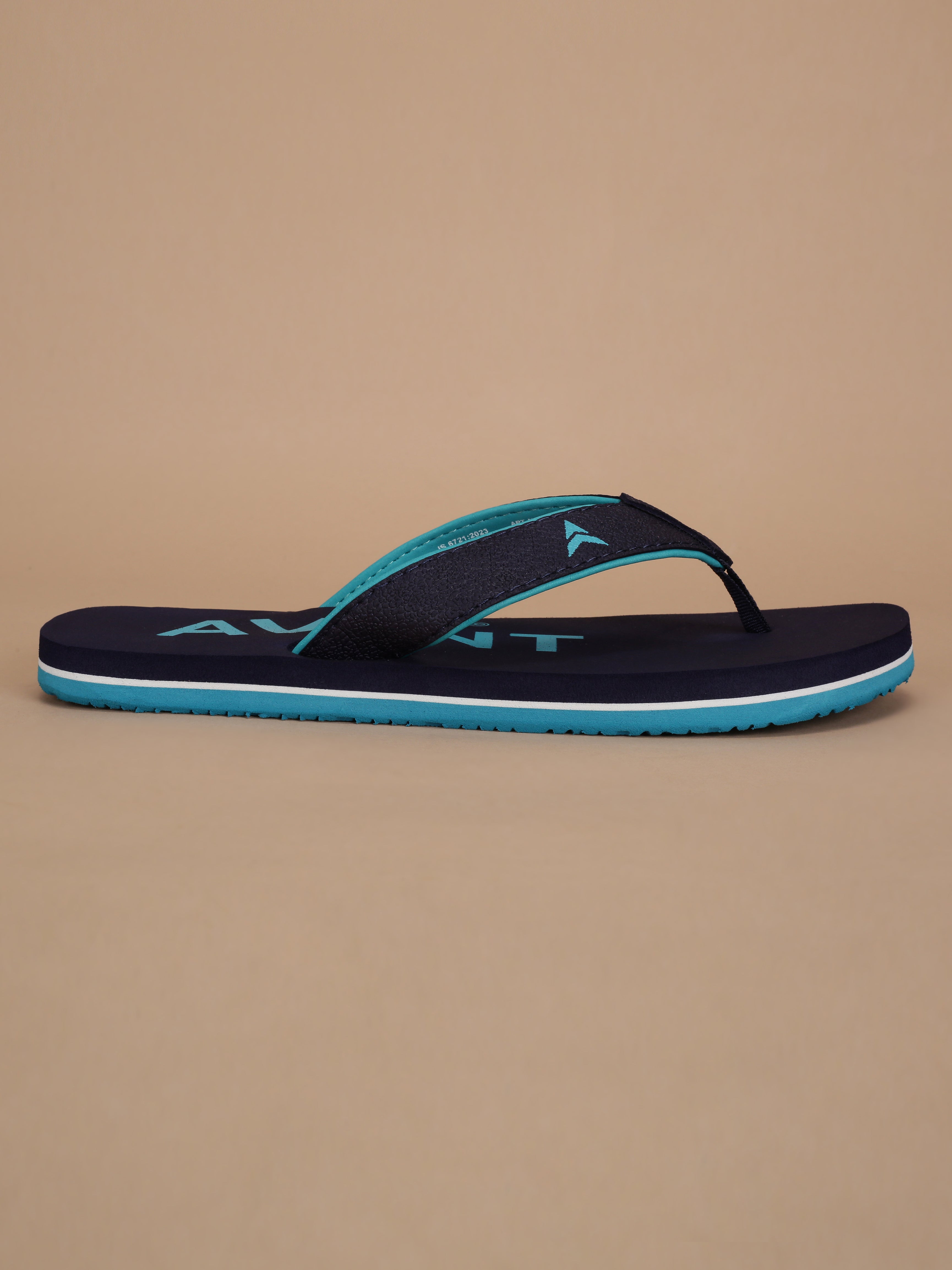 Avant Men's Aqua Flip Flops - Navy