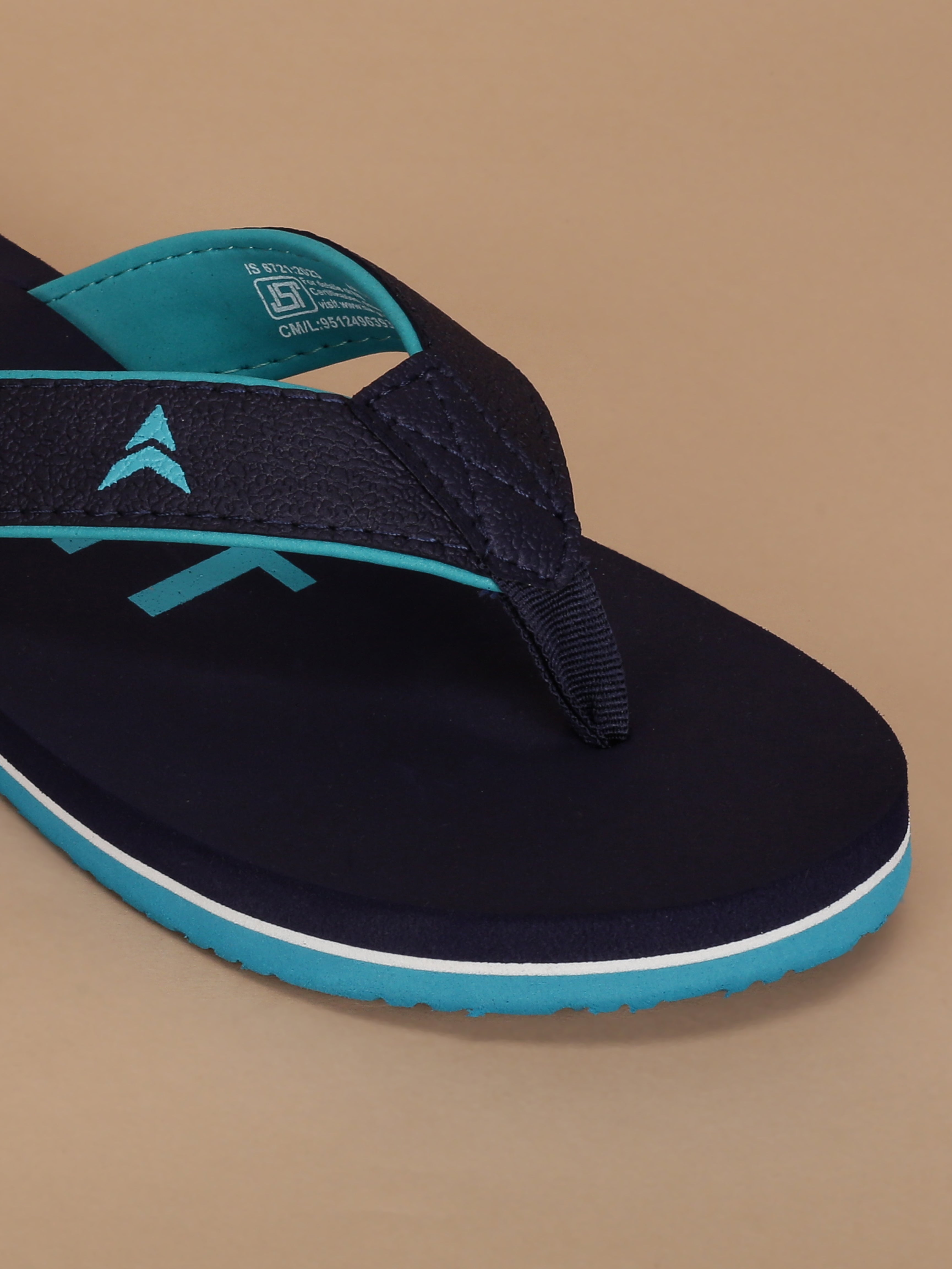 Avant Men's Aqua Flip Flops - Navy