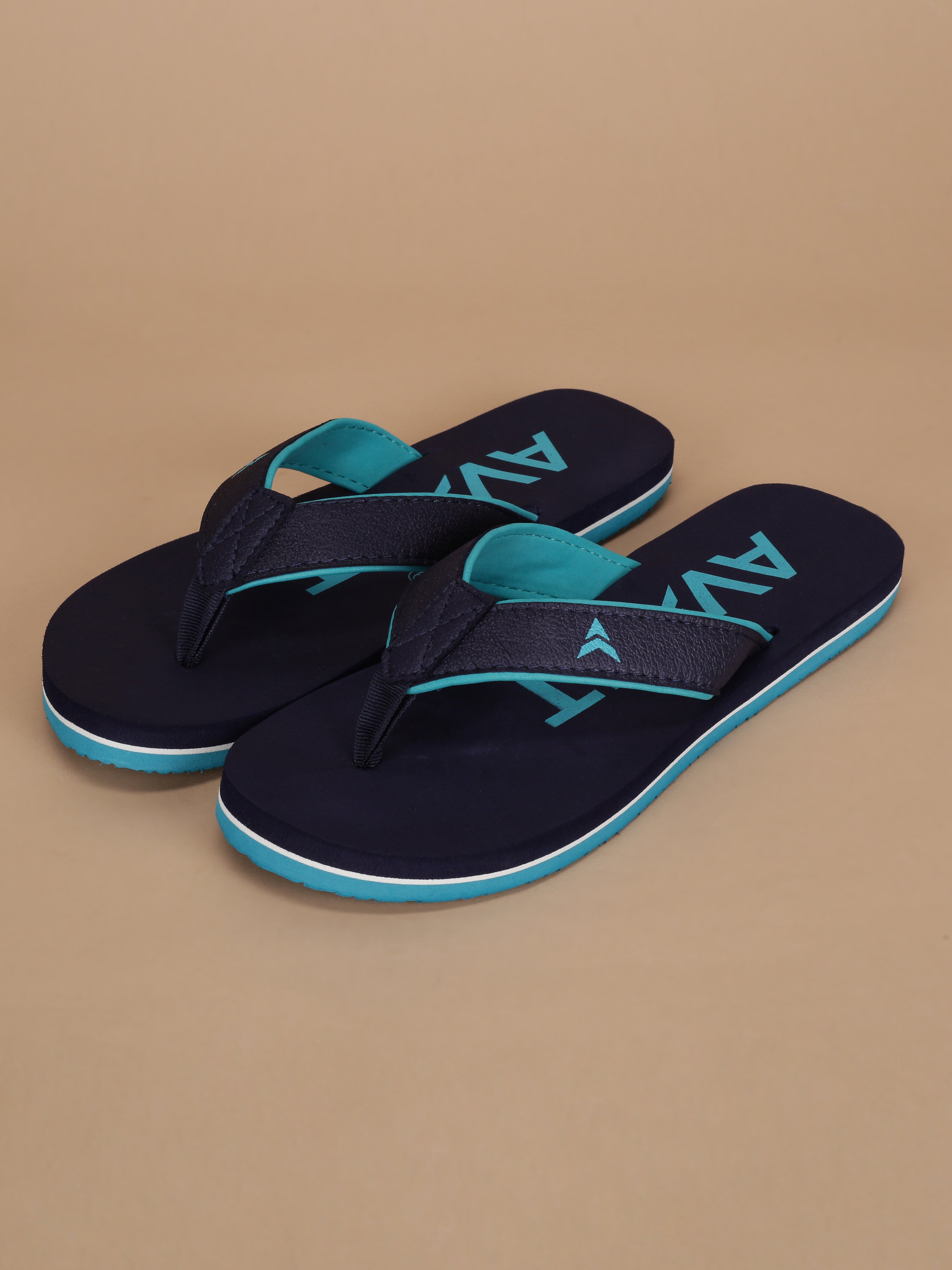 Avant Men's Aqua Flip Flops - Navy