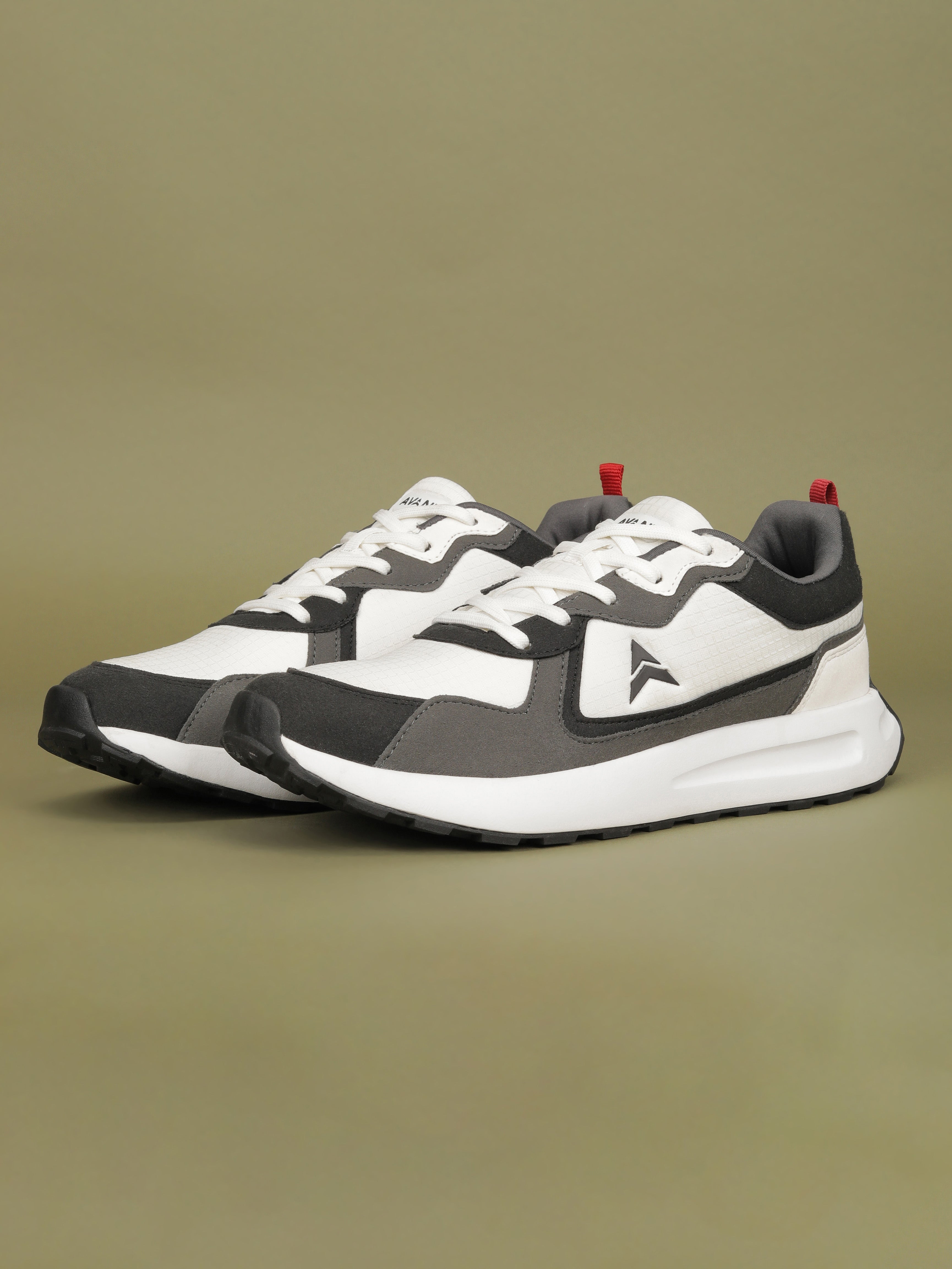 Avant Men's Waffle Max Sneakers Shoes - Grey/White