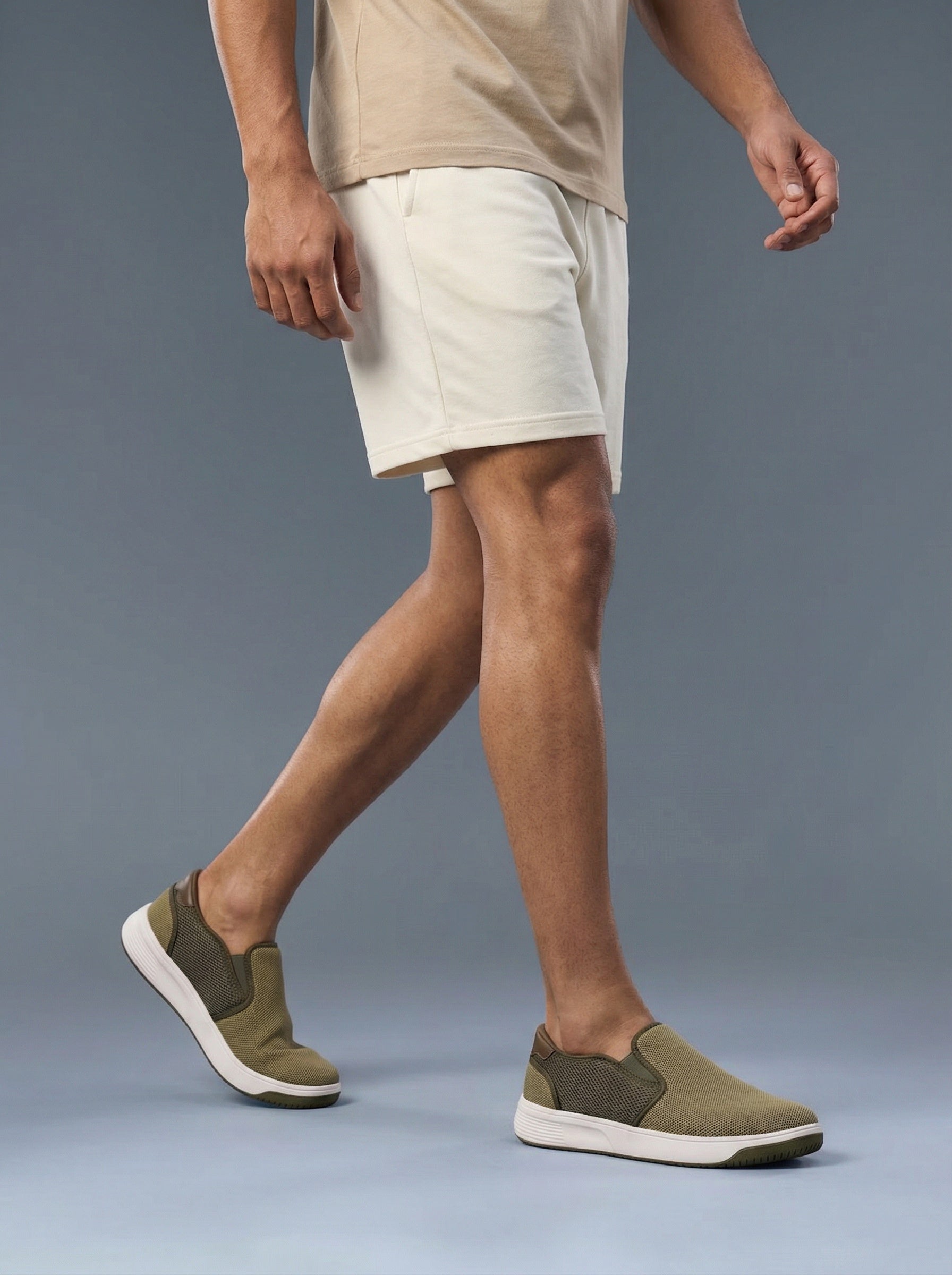 Avant Men's DailyStride Slip-On Walking Shoes - Olive