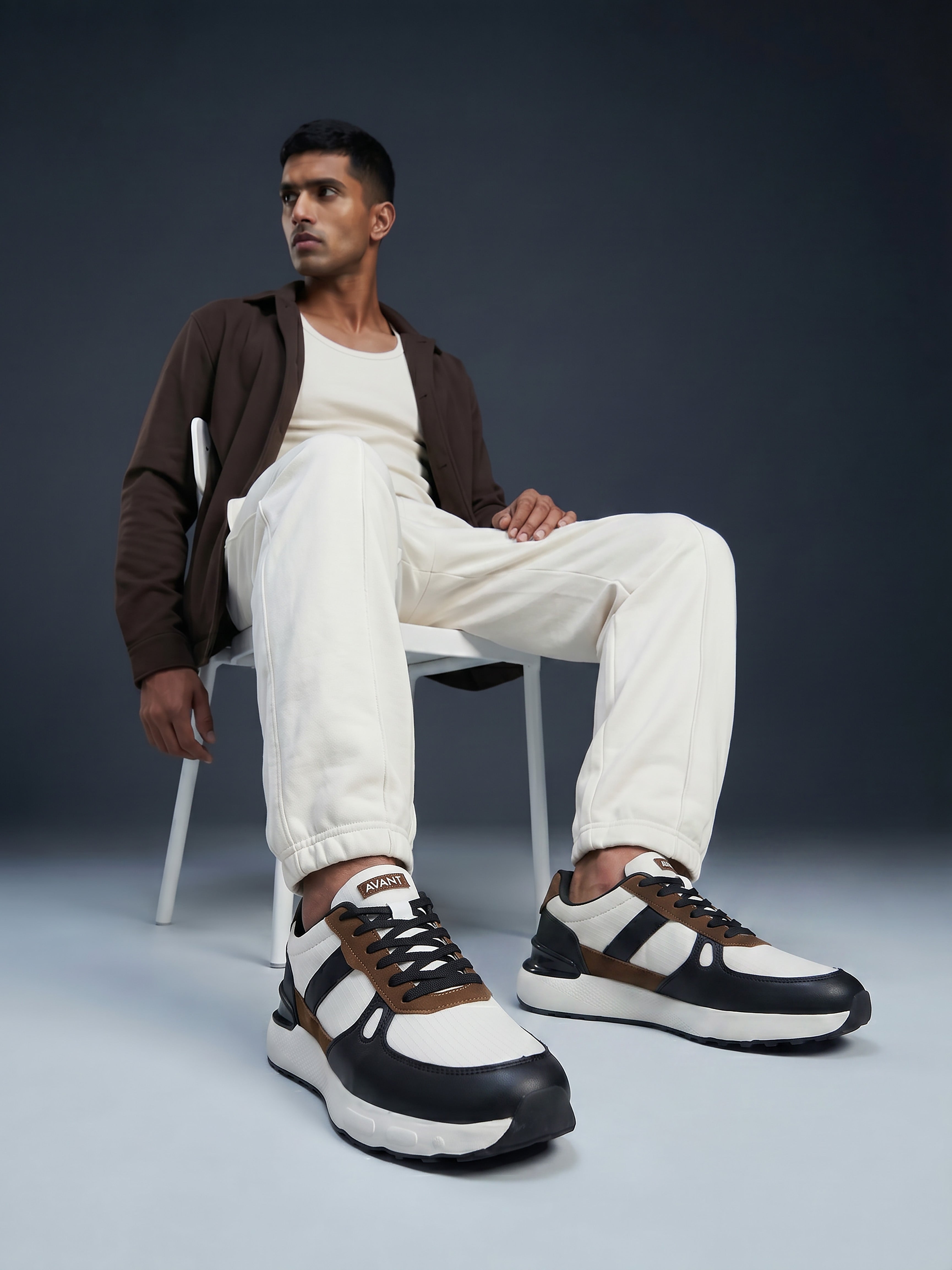 Avant Men's StepWise Sneakers - Beige/Black