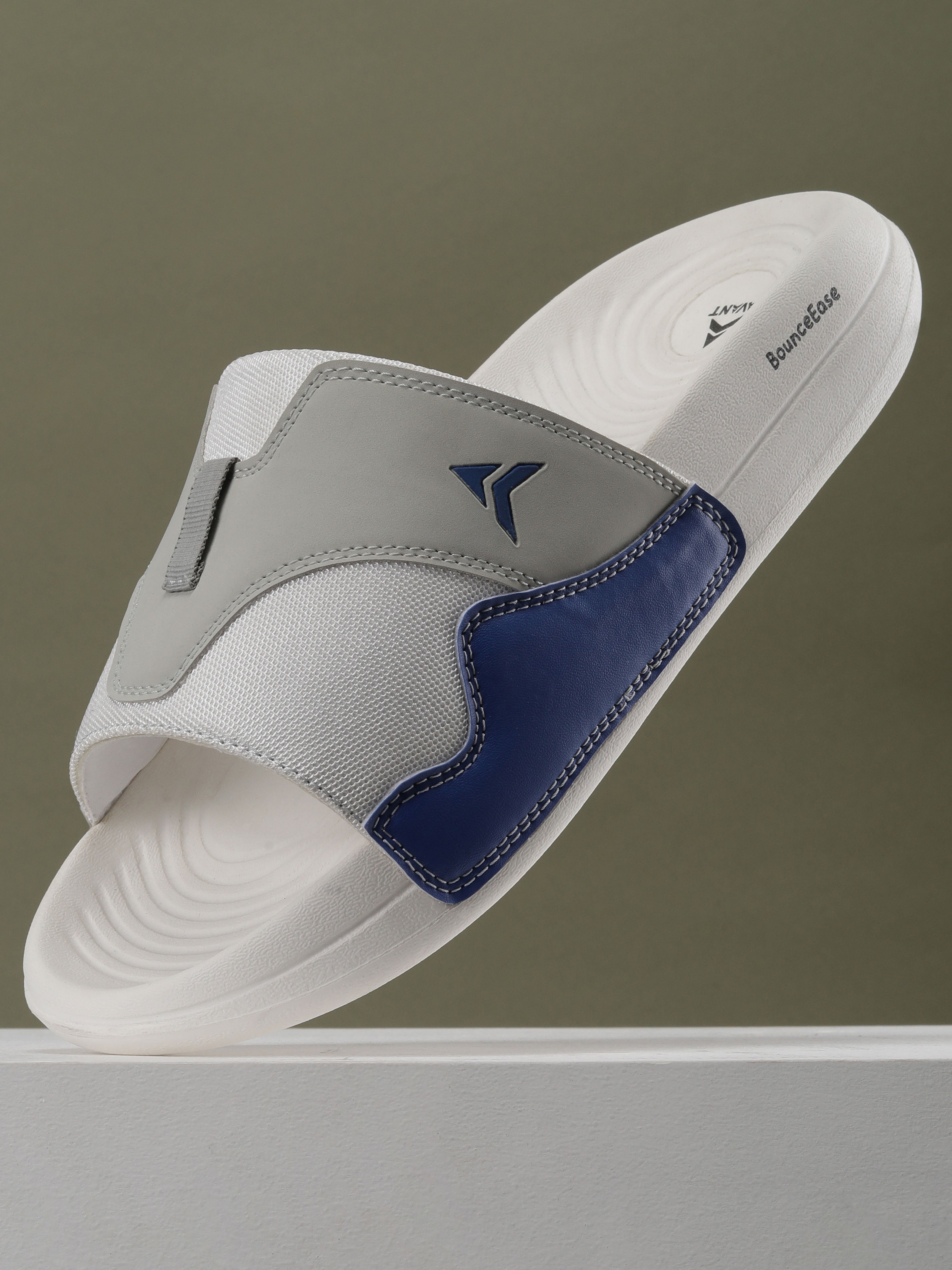 Avant Men's SoftStride Sliders - White/Blue