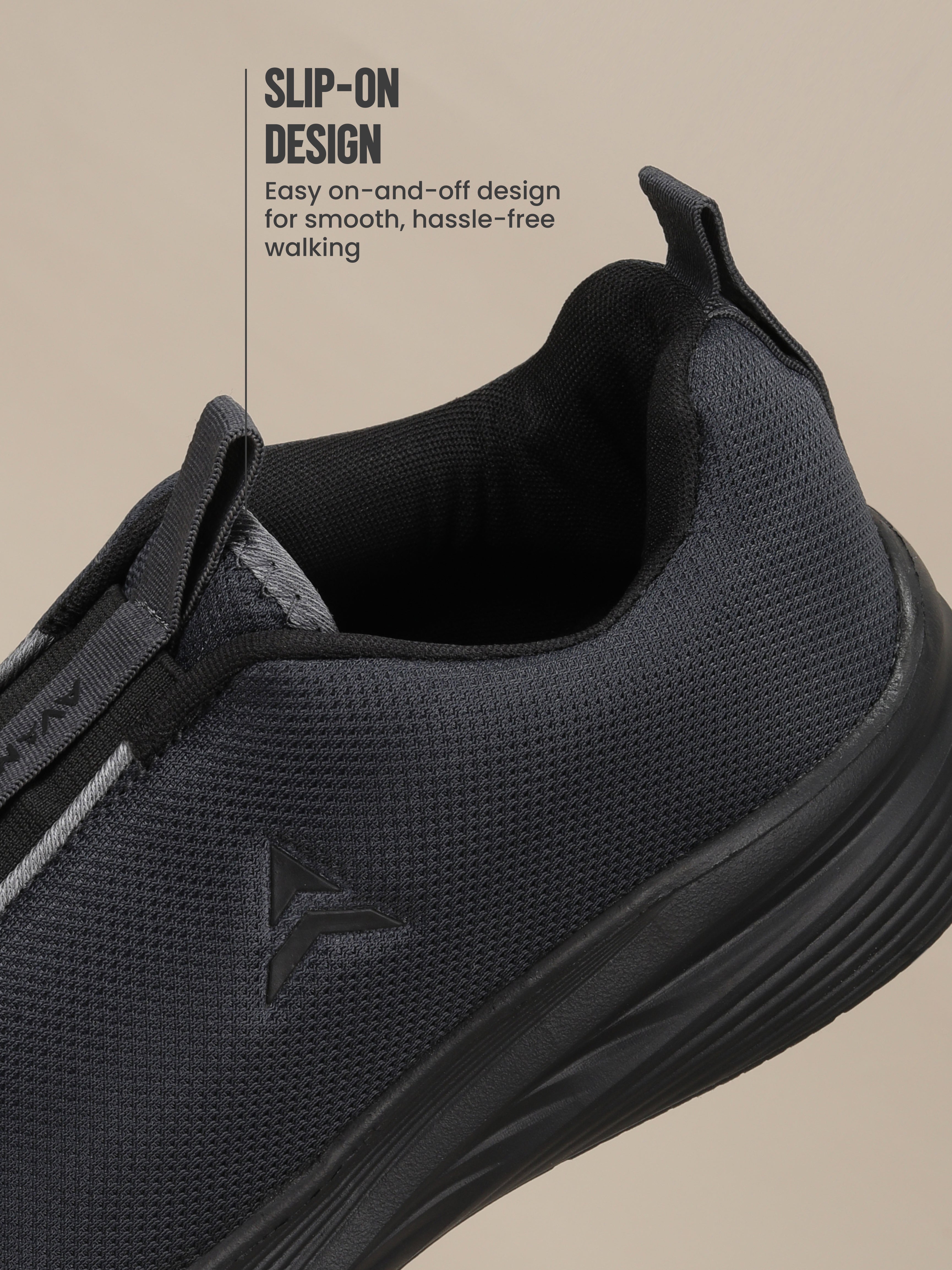 Avant Men's GlideFlex Slip-On Walking Shoes - D.Grey