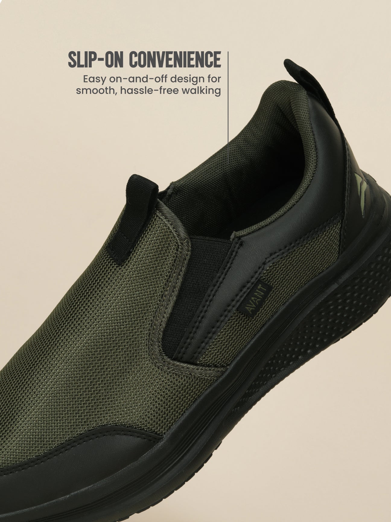 Avant Men's PaceWalk Walking Shoes - Olive