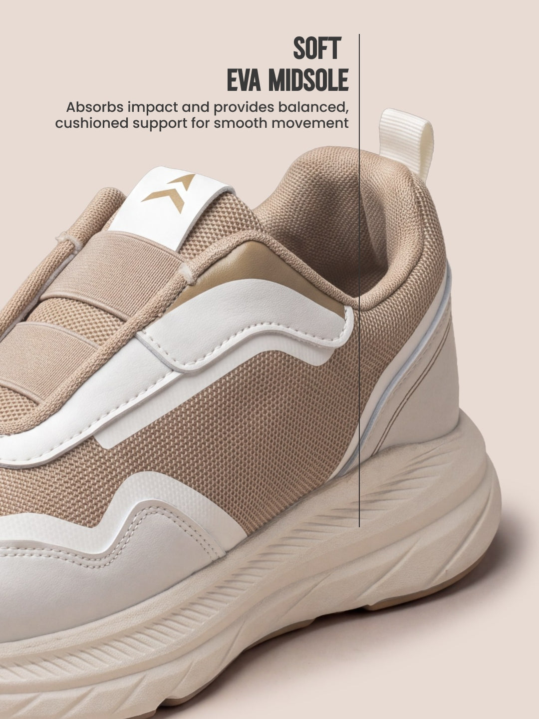 Avant Men's EaseCore Walking Shoes - White/Brown