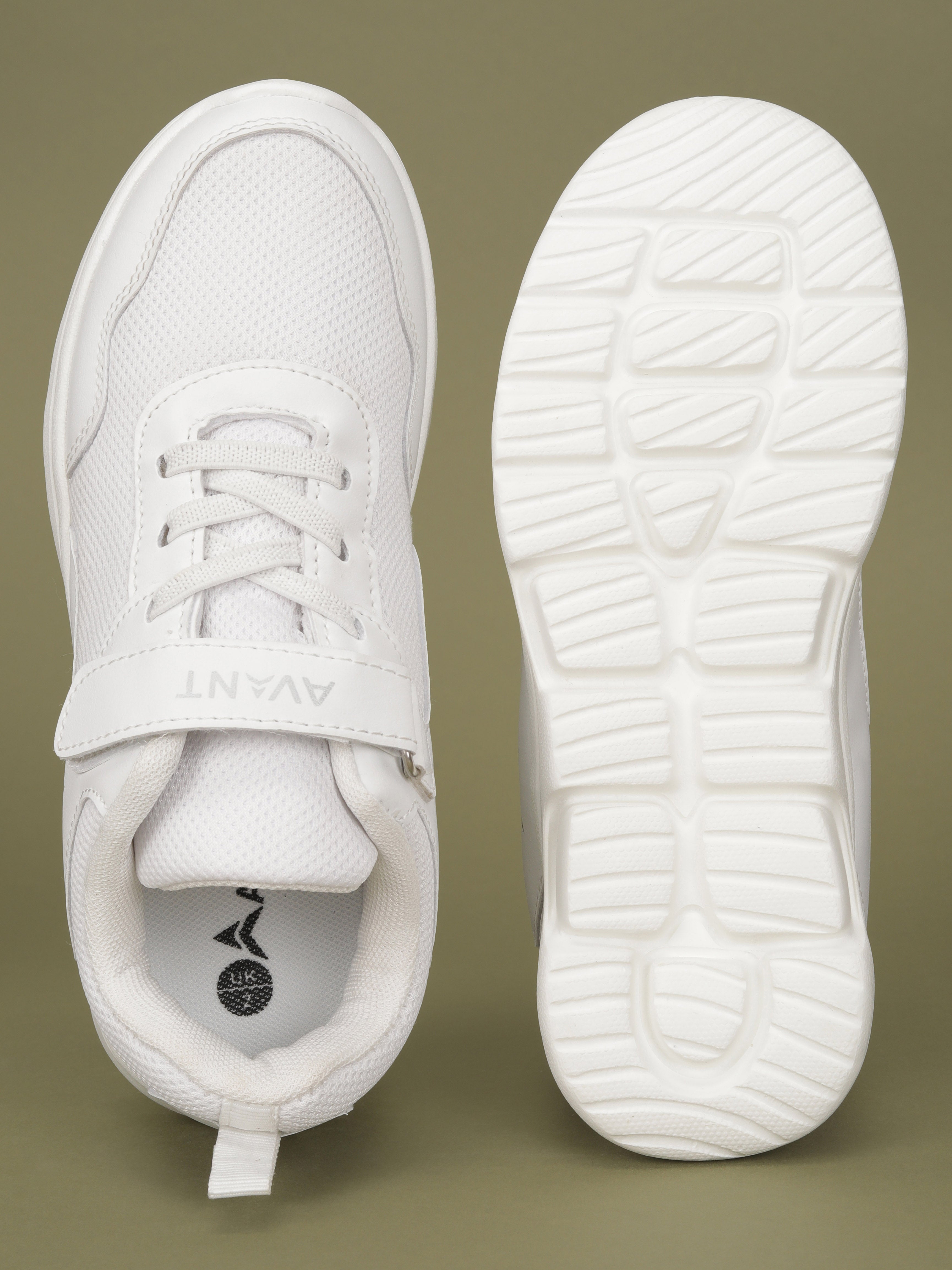 Avant Kid's Unisex ZoomPlay School Shoes - White