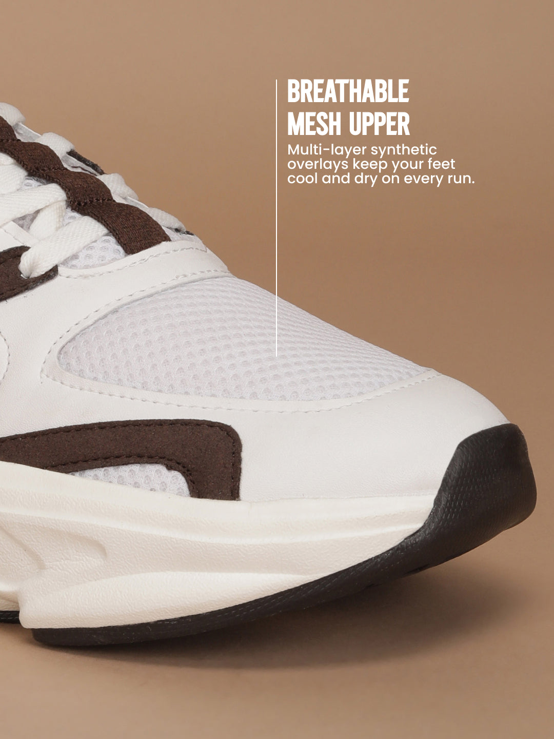 Avant Men DriftPulse Sneakers - White/Brown