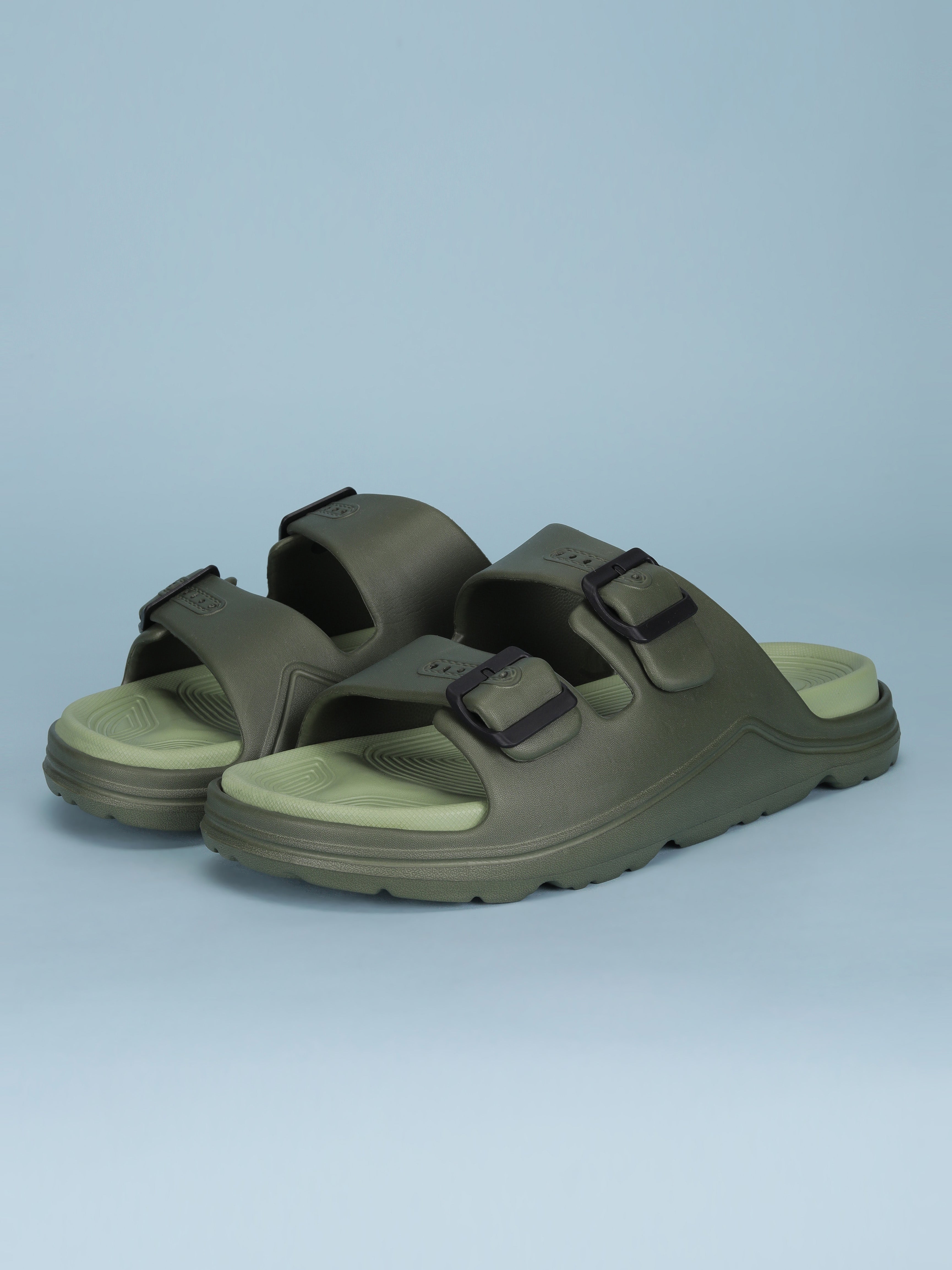 Avant Men's BuckleStride Sliders - Olive