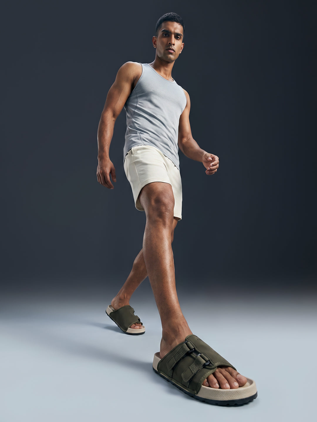 Avant Men's CalmFit Sliders - Olive/Beige