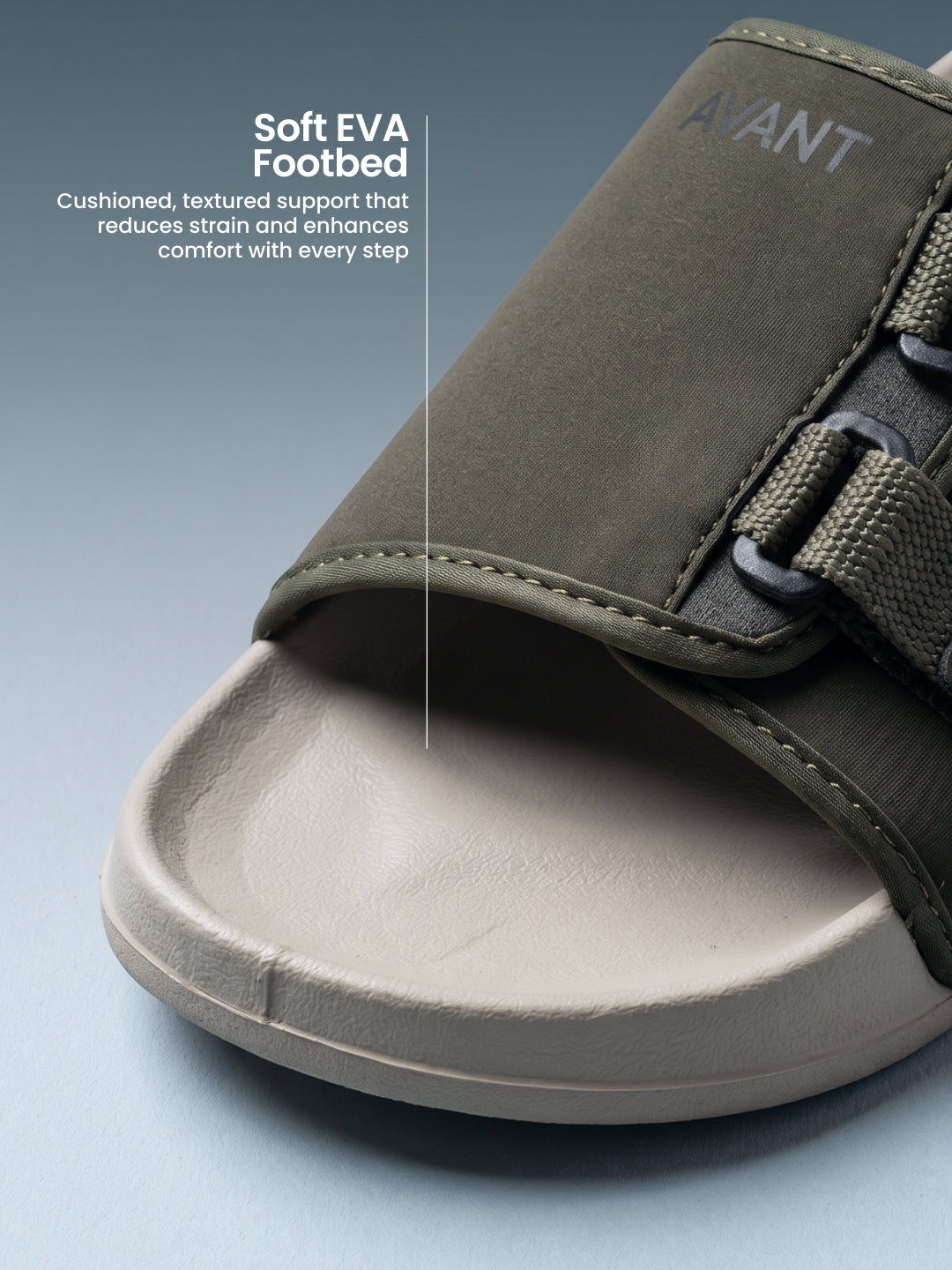 Avant Men's CalmFit Sliders - Olive/Beige