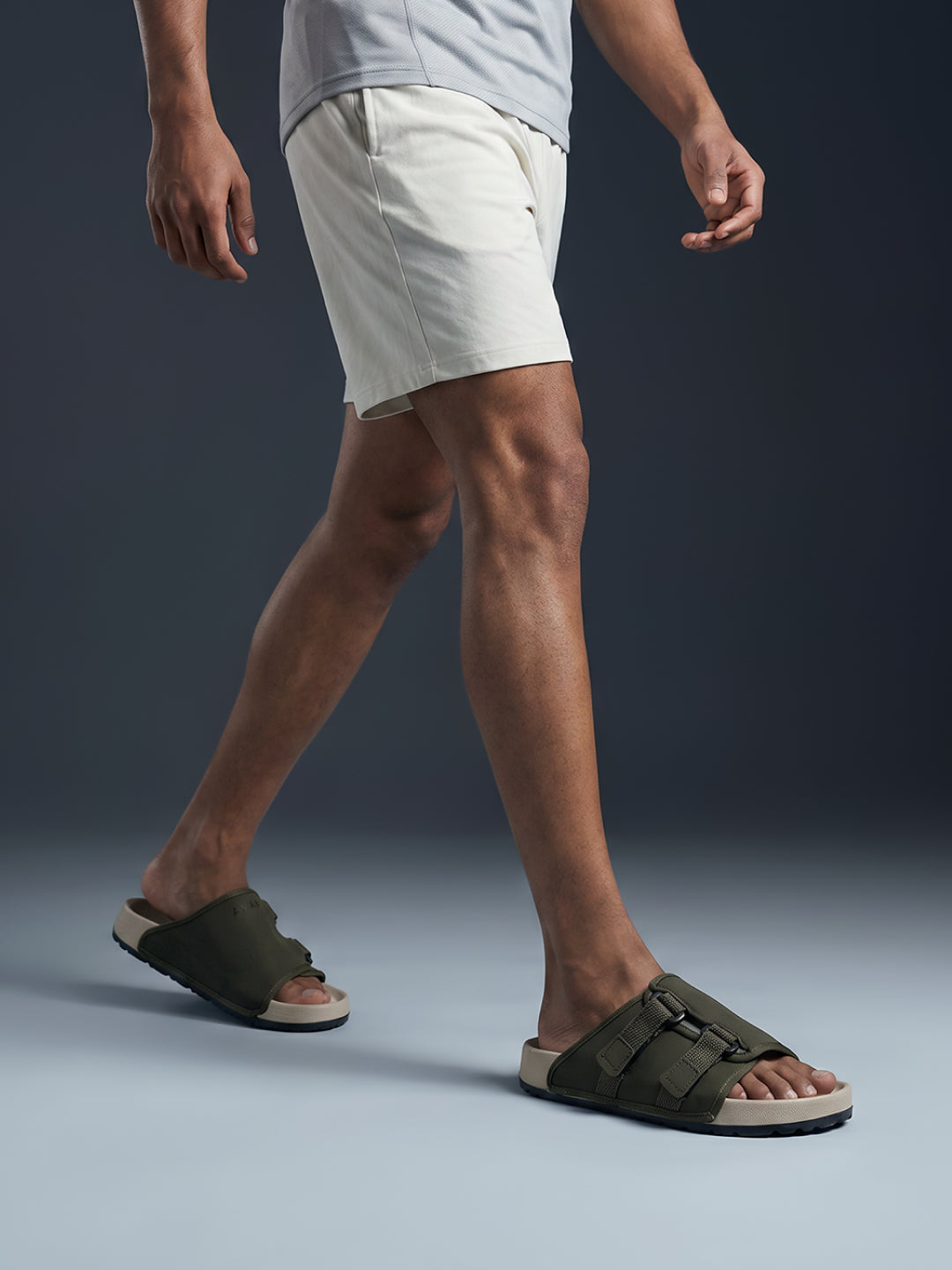 Avant Men's CalmFit Sliders - Olive/Beige