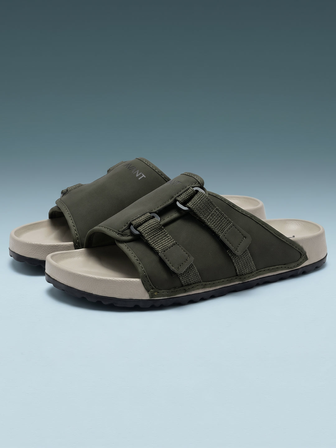 Avant Men's CalmFit Sliders - Olive/Beige