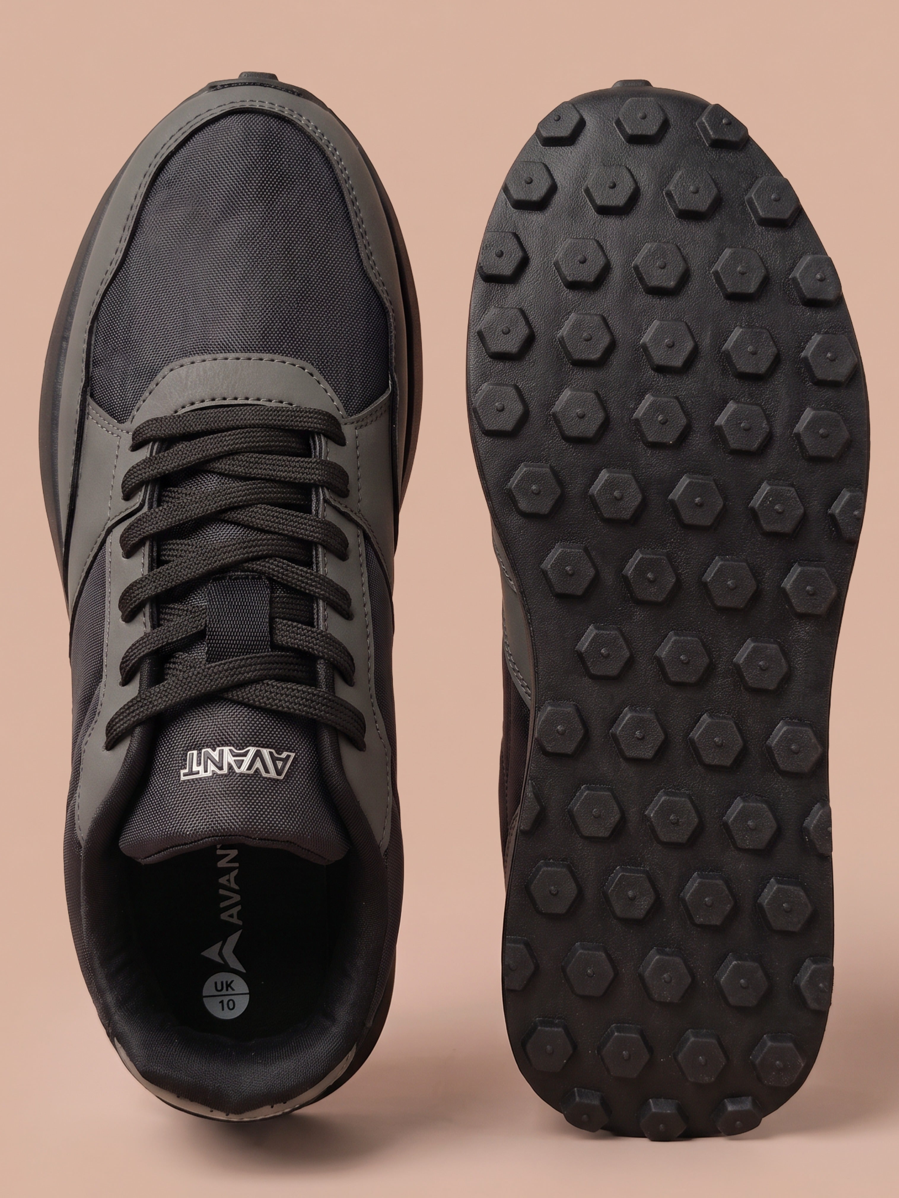 Avant Men's MotionGrid Running Shoes - Black
